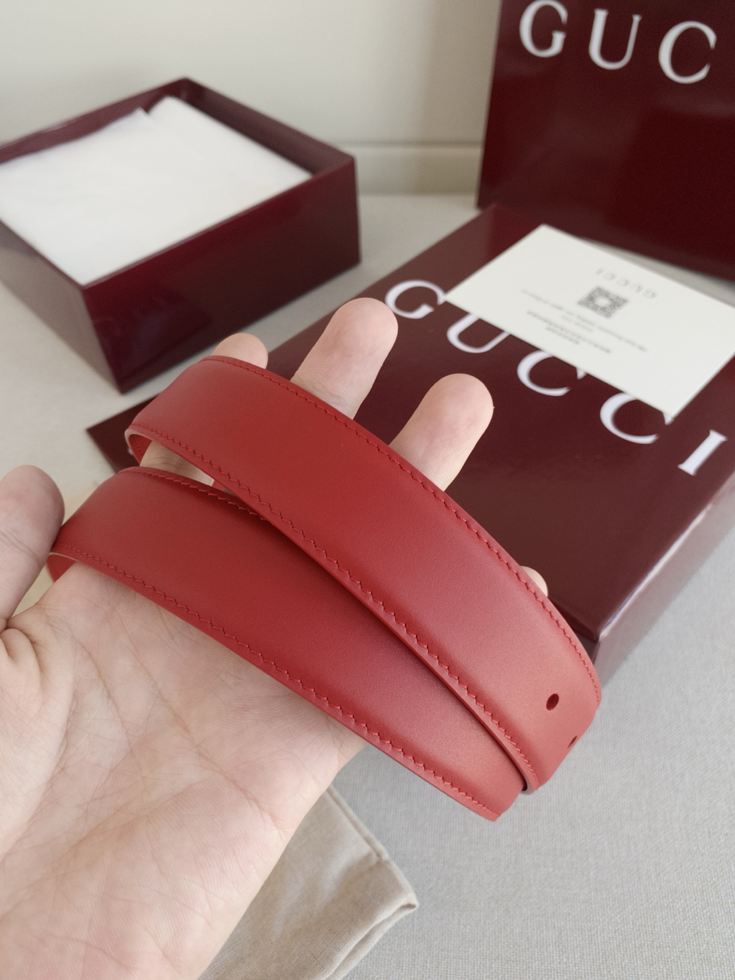 Gucci Reversible Leather Belt with Antique Brass Buckle, 3.0cm Width 8 i1747607548419 5180 0 6