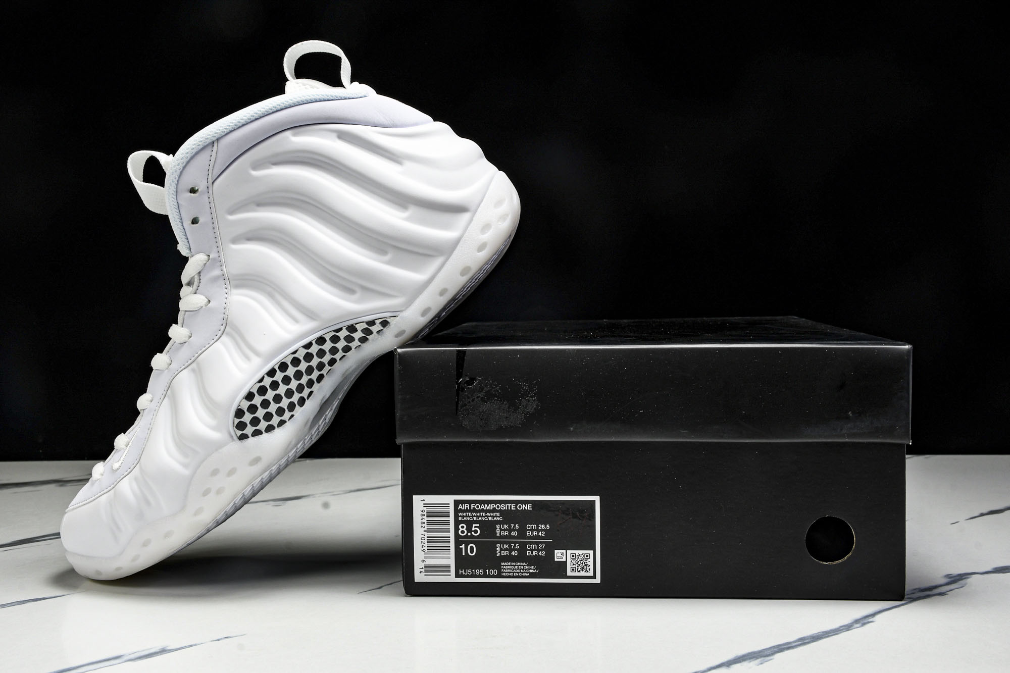 
Nike Air Foamposite One “Triple White” 舒适百搭 防滑耐磨 中帮