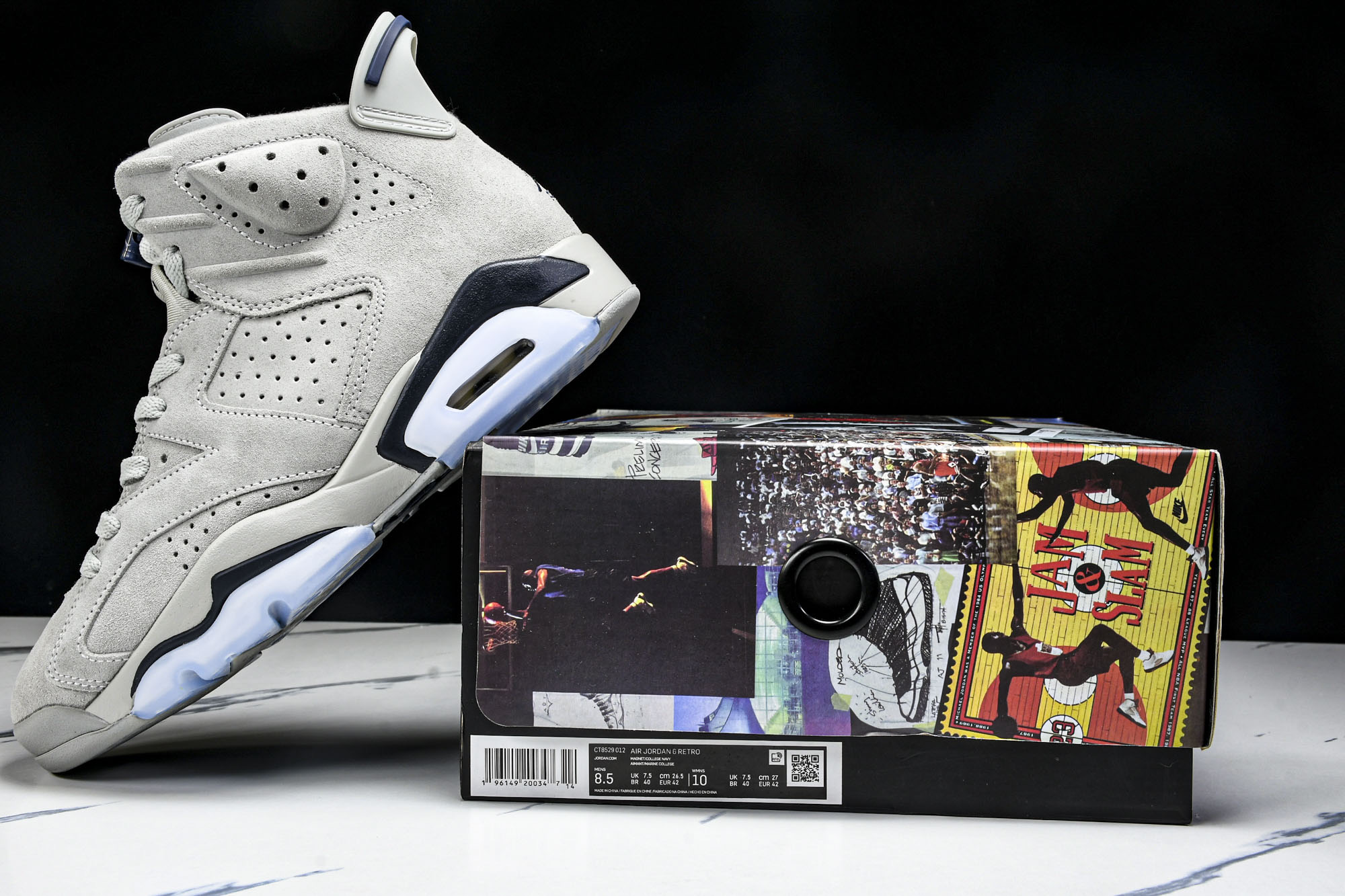 
Air Jordan 6 Retro“Georgetown”乔治城 灰色 CT8529-012
40 