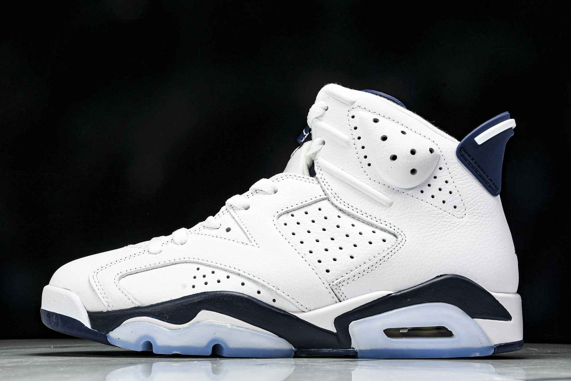 
Air Jordan 6 Retro“Midnight Navy”白蓝 午夜蓝 CT8529-141
