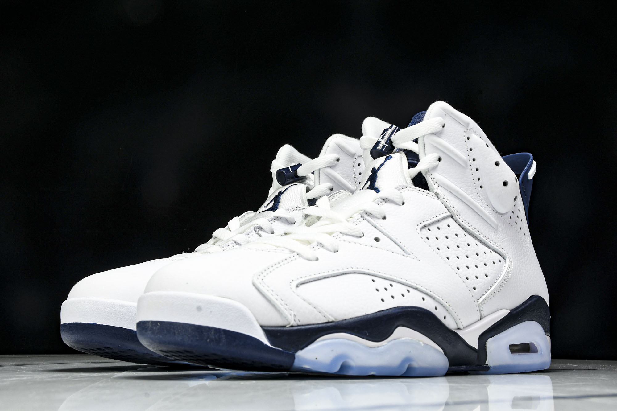 
Air Jordan 6 Retro“Midnight Navy”白蓝 午夜蓝 CT8529-141
