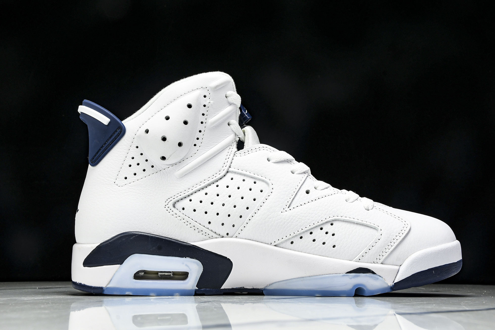 
Air Jordan 6 Retro“Midnight Navy”白蓝 午夜蓝 CT8529-141
