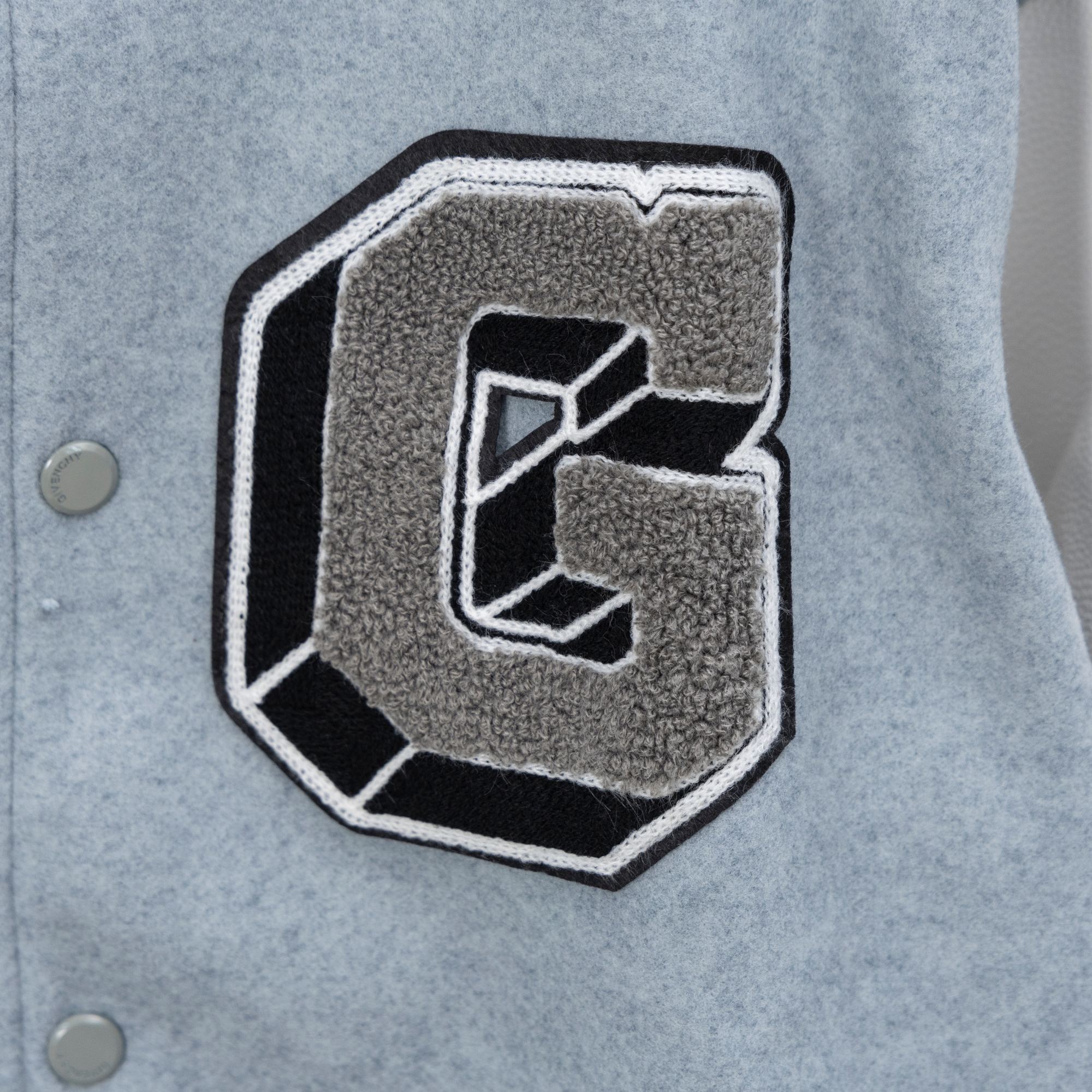 Chaqueta Varsity Givenchy de Lana con Bordado y Mangas de Cuero 8 a1755018514123 0051