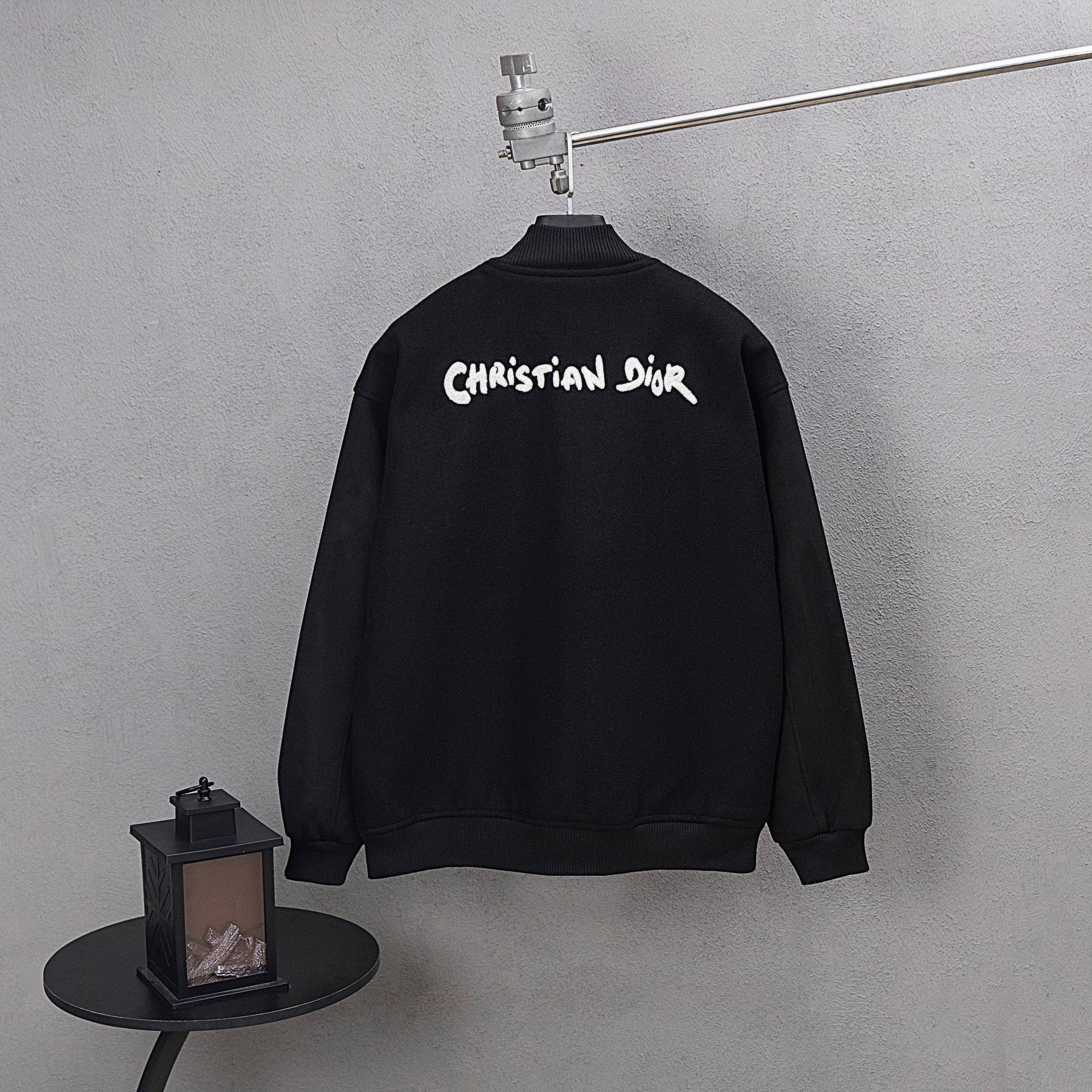 Chaqueta Bomber Dior 2025SS con Bordado de Toalla y Detalles Metálicos 3 a1755019059178 1477