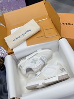 Louis Vuitton Schoenen Skateboardschoenen Sportschoenen Kalfsleer Koeienhuid Denim PU Zijde TPU Vintage Laag boven