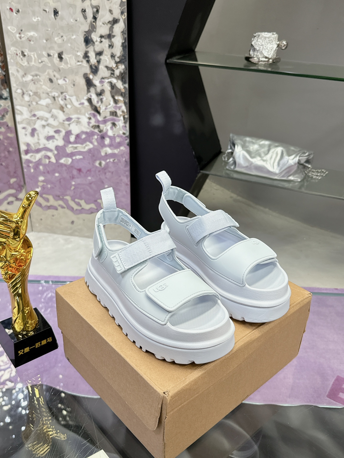 “Female UGG Sandals: Vibrant Dopamine Colors, Tie-Up Designs, Comfortable EVA Base”