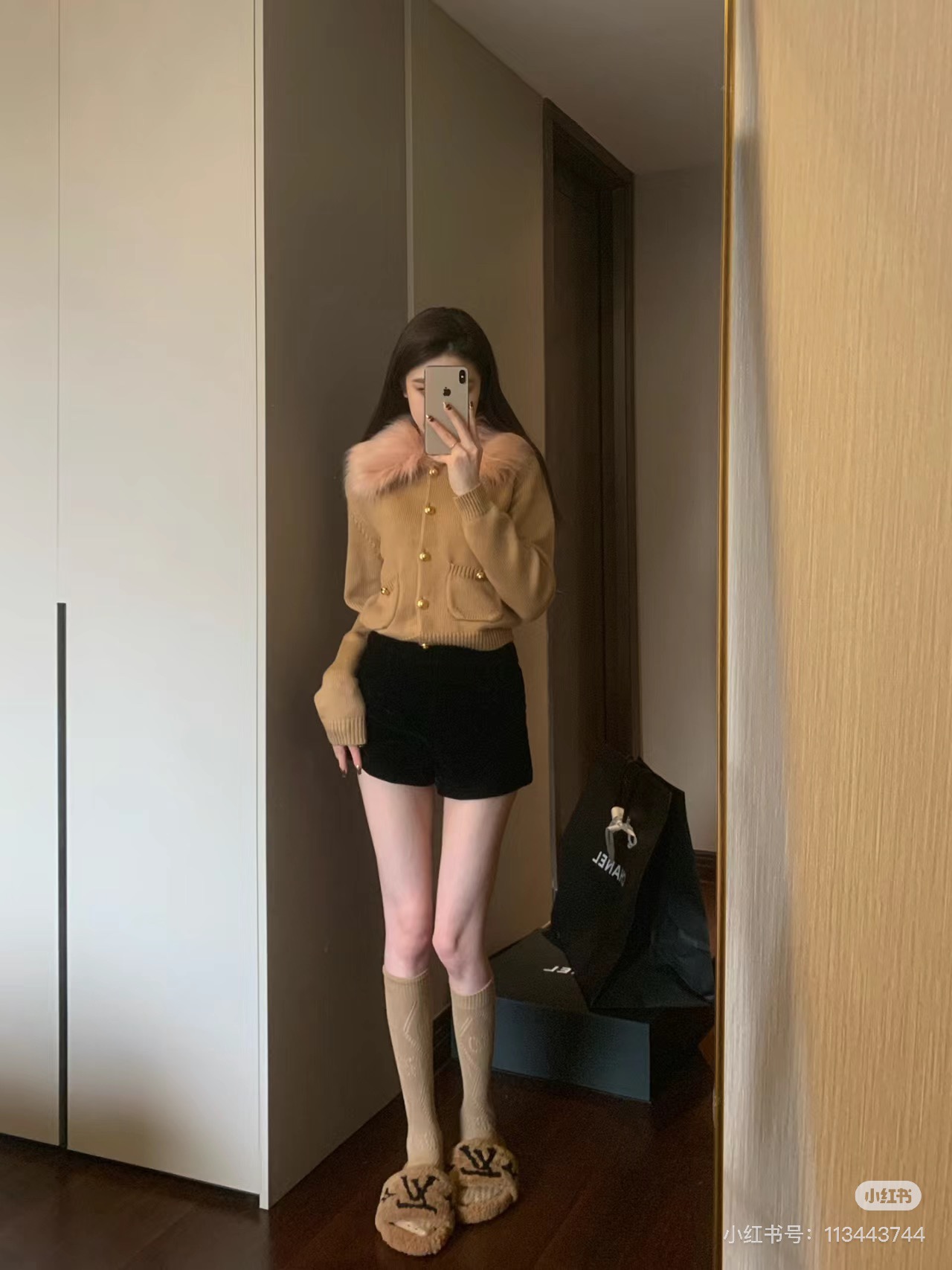 NO:535844,Comfort full score (real leather and real hair), fur shoes and slippers19860909舒适度满分（真皮真毛）,毛毛鞋拖鞋,slippers,Women's Shoes