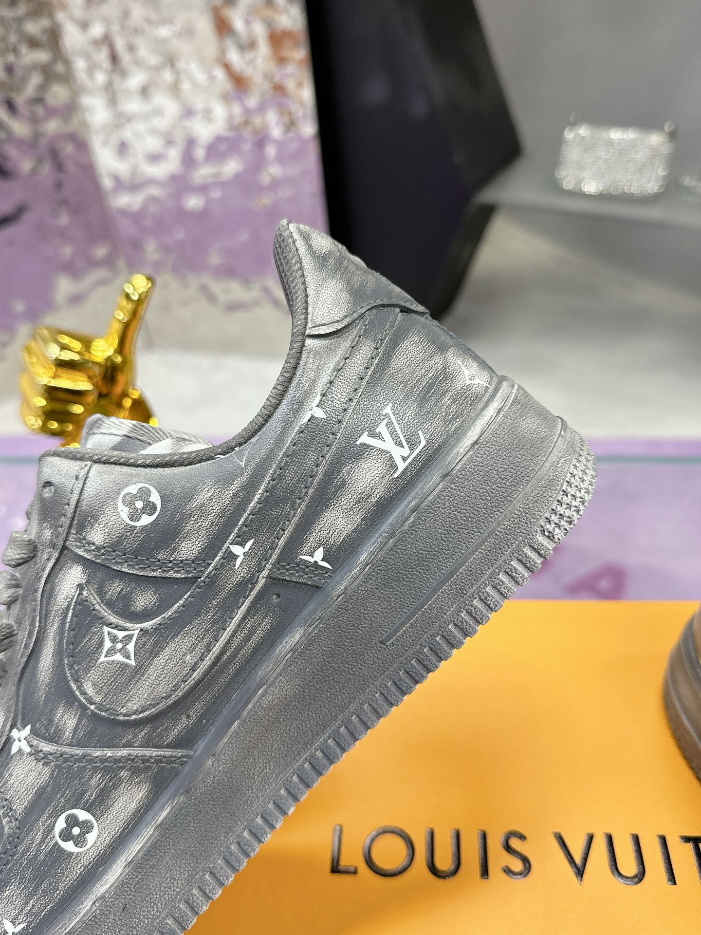 Nike空軍一号 手工カスタム版 男女兼用 ストリートスタイル