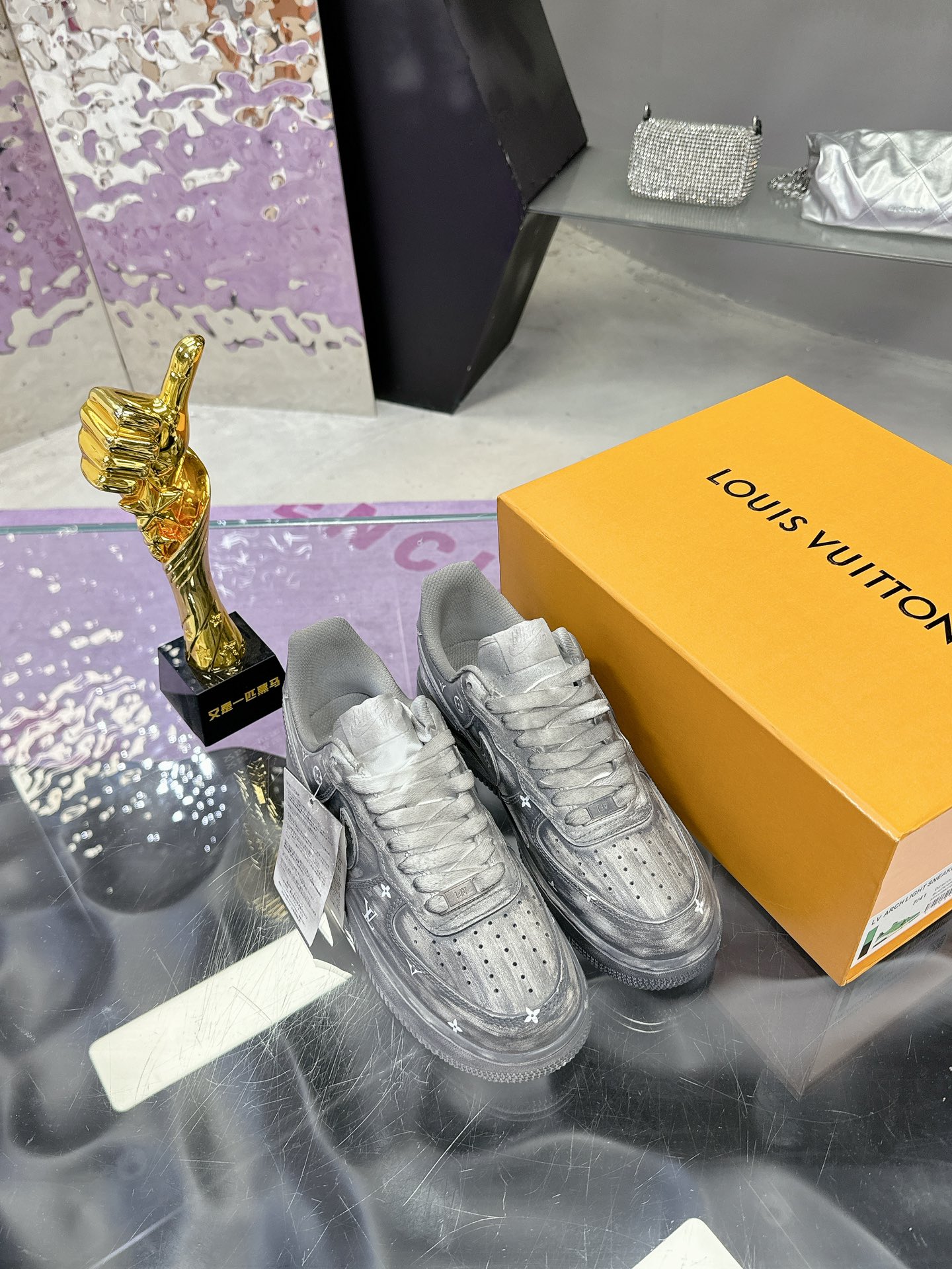 Nike空軍一号 手工カスタム版 男女兼用 ストリートスタイル