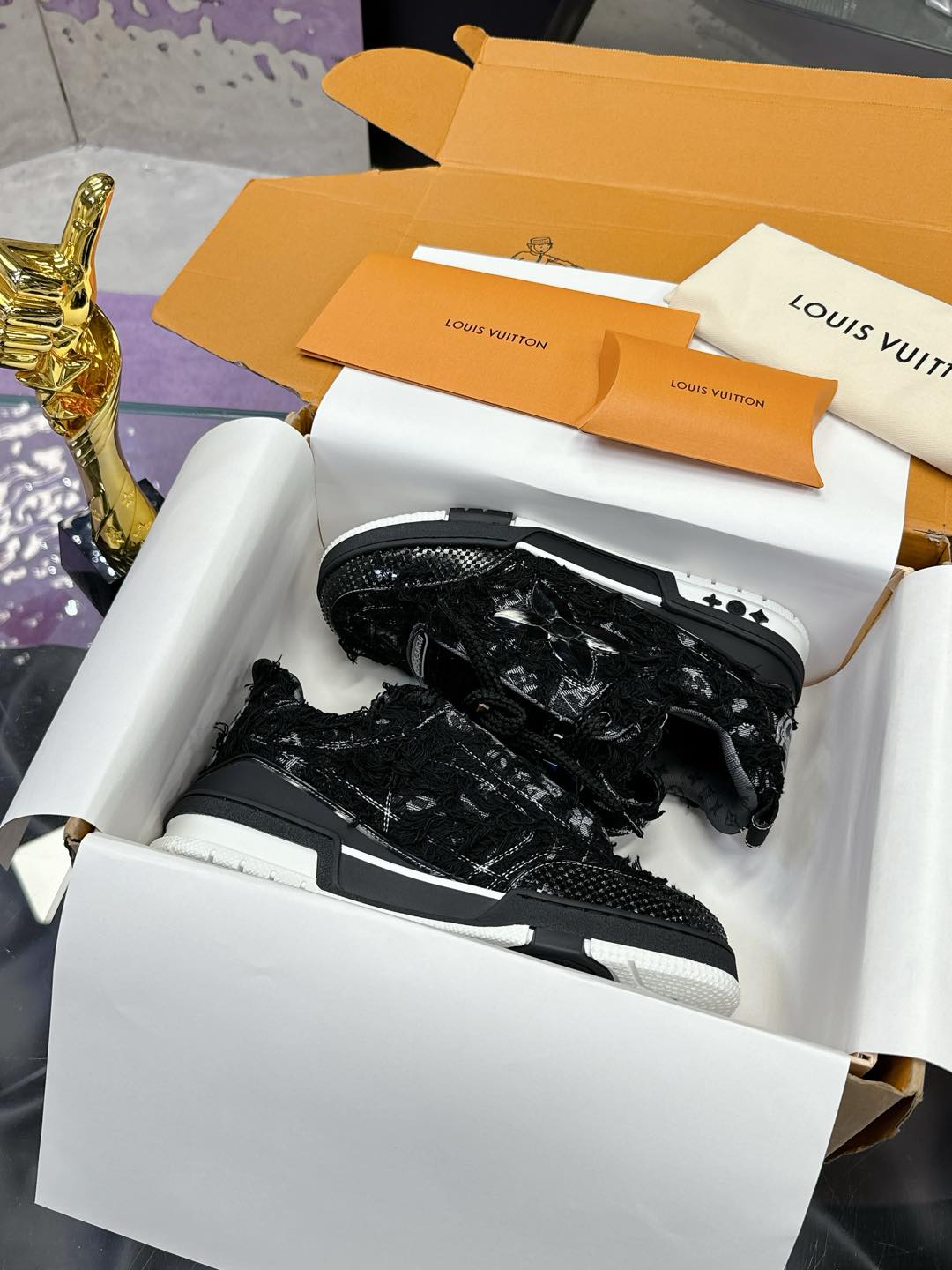 ：（）Lv 𝟐𝟎𝟐5𝐒𝐒 𝐧𝐞𝐰  Nuevos colores Louis Vuitton Walking Skateboarding Shoes Explosion, LOUIS 