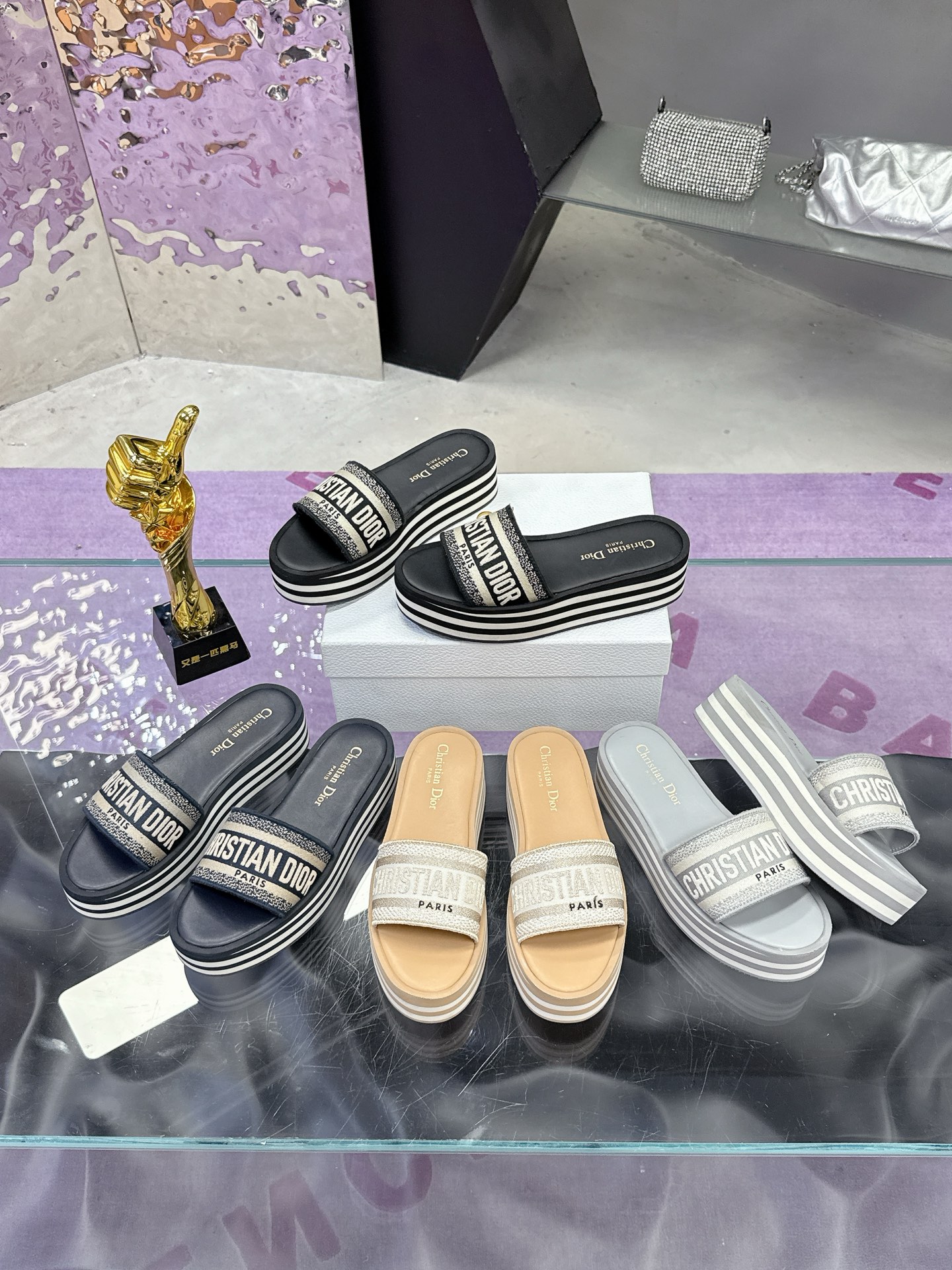 NO:413166,Official announcement of Dior height increase of 4.5cm, official synchronization, slippers, dior, slippers19860909官宣迪奥增高4.5cm 官方同步,拖鞋,dior,slippers,Women's Shoes