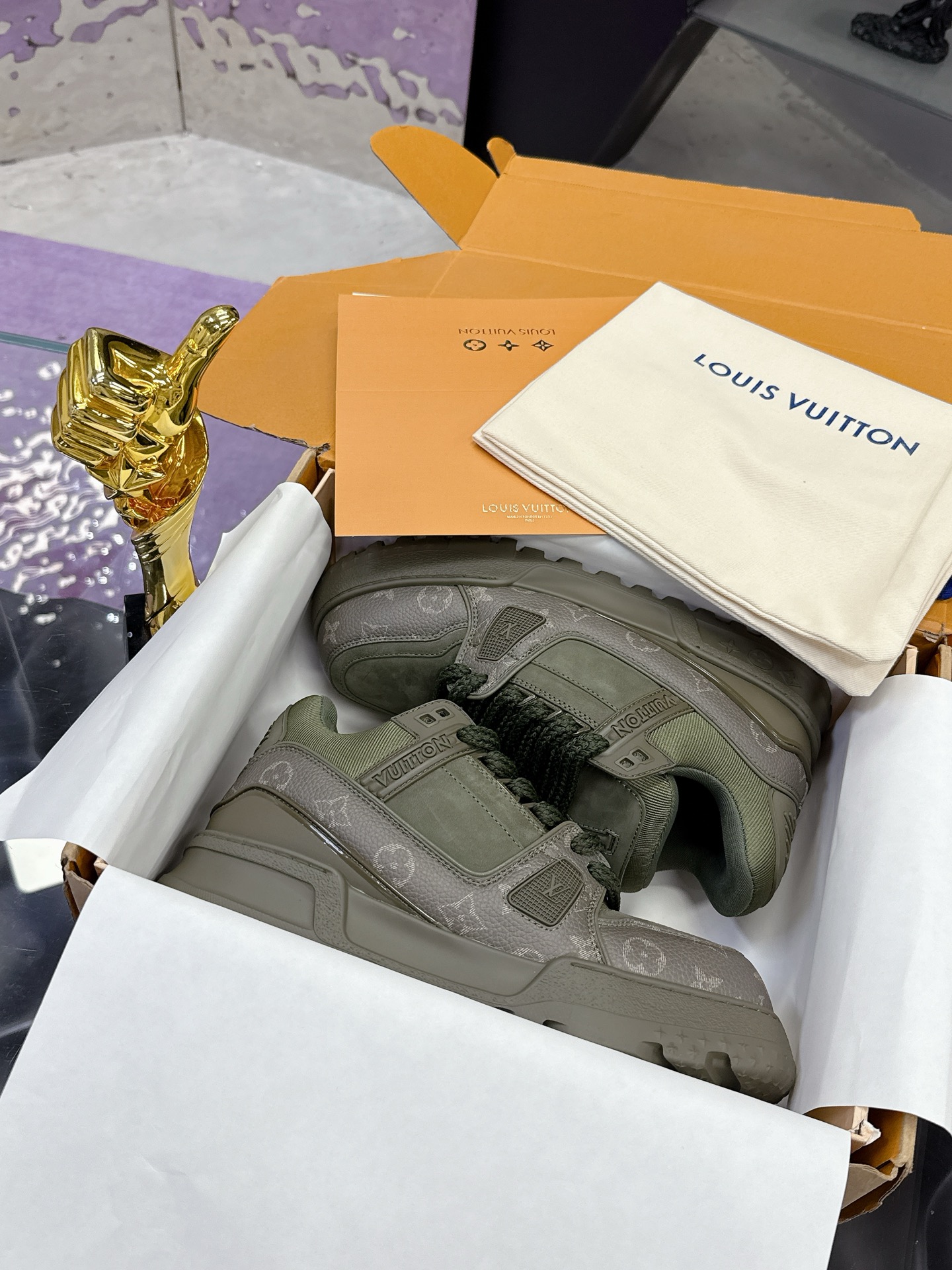 LVパンディング カップルシューズ 高品質リファインドモデル