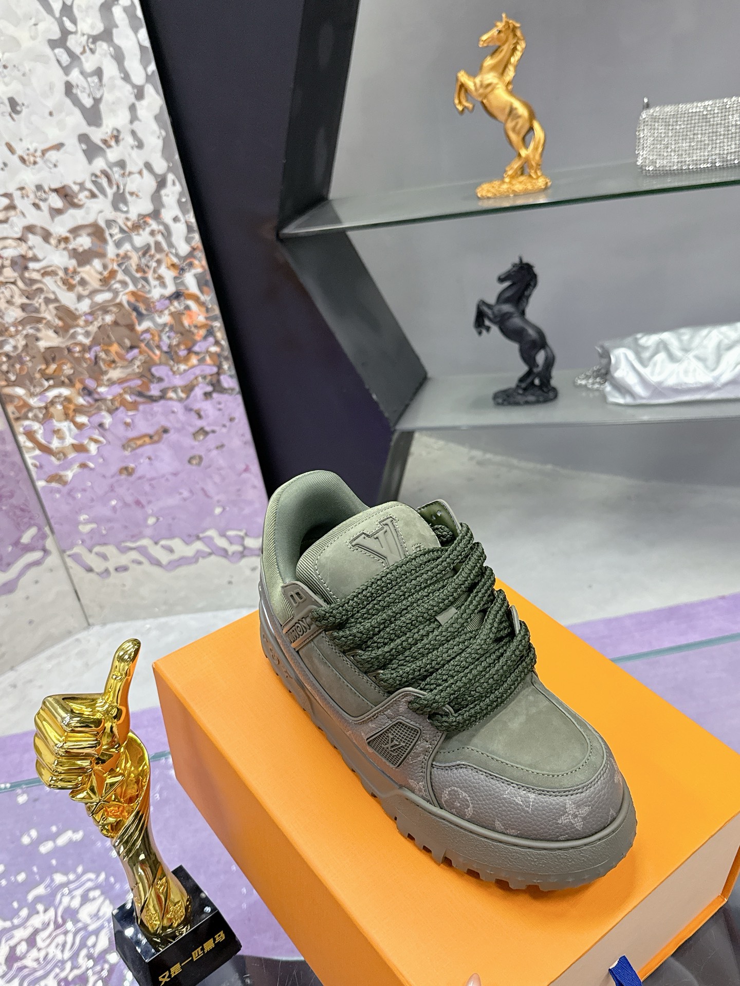 LVパンディング カップルシューズ 高品質リファインドモデル