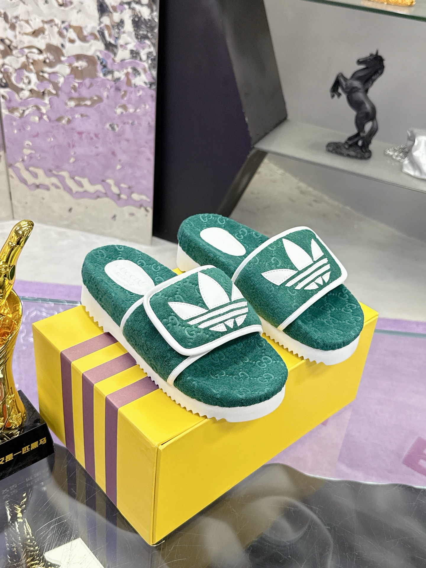 Precio de fábrica: adidas co-branded Gucci Gucci zapatillas adidas x Gucci co-branded zapatilla de p