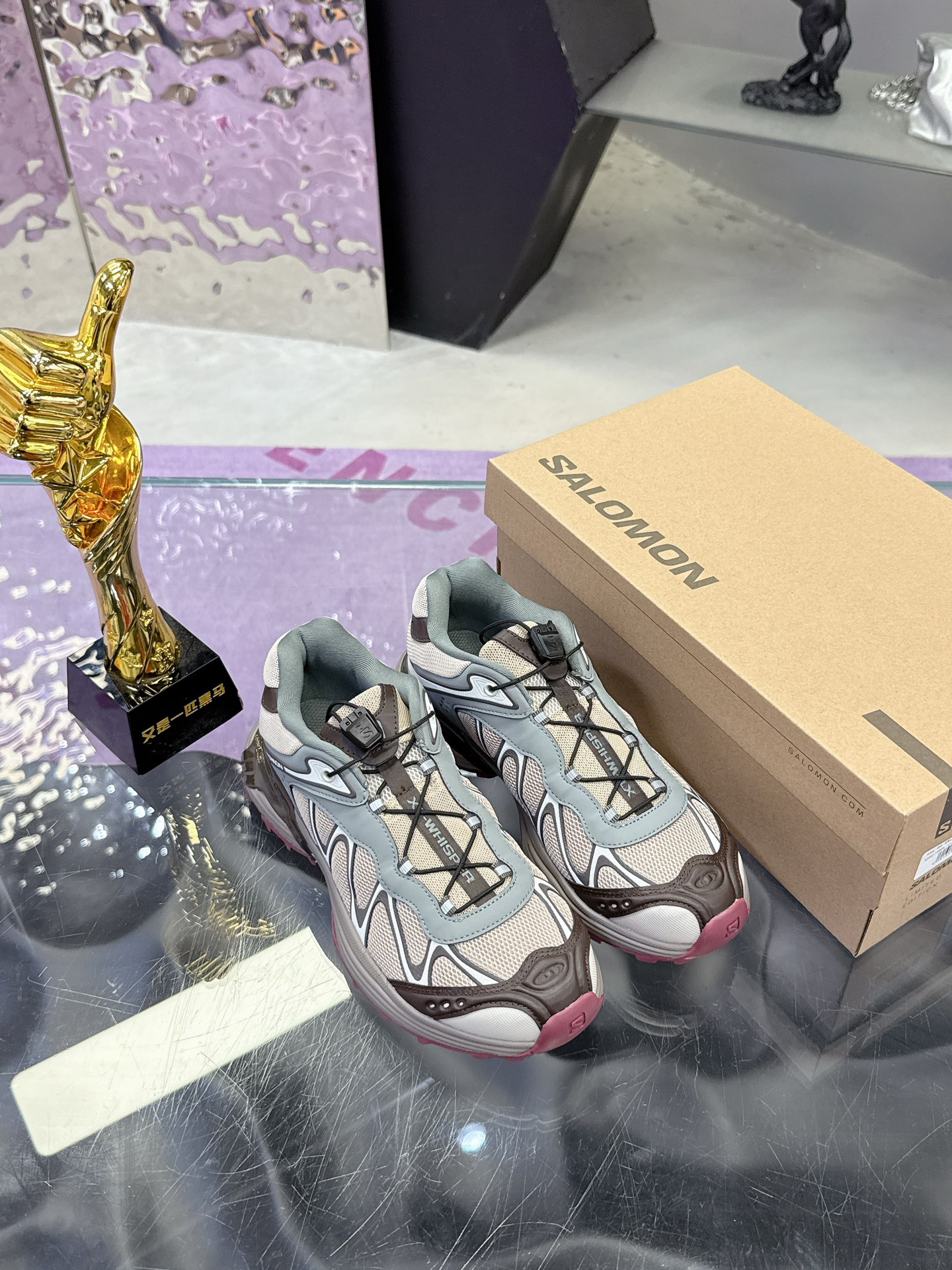PRECIO DE FÁBRICA: Rosa Mujer Otros Colores Talla Pareja SALOMON ¡Salomon XT-WHISPER zapatillas de t