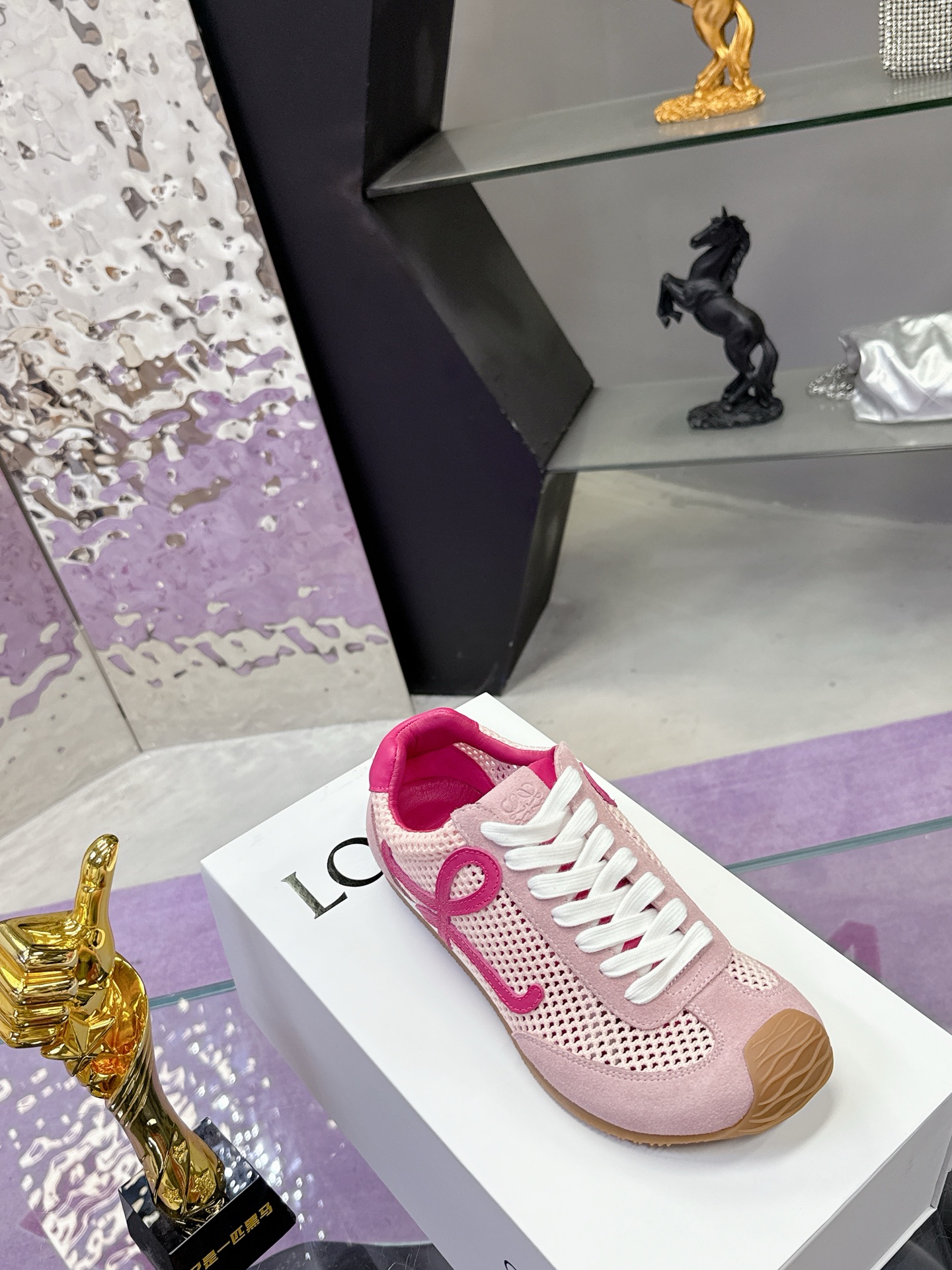 Title: Loewe Ballet Runner 2.0 Women’s Shoes Price: $576 Summary: Stylish ballet shoes with Loewe logo design, supersoft base, waveline rubber, and - 图片 5