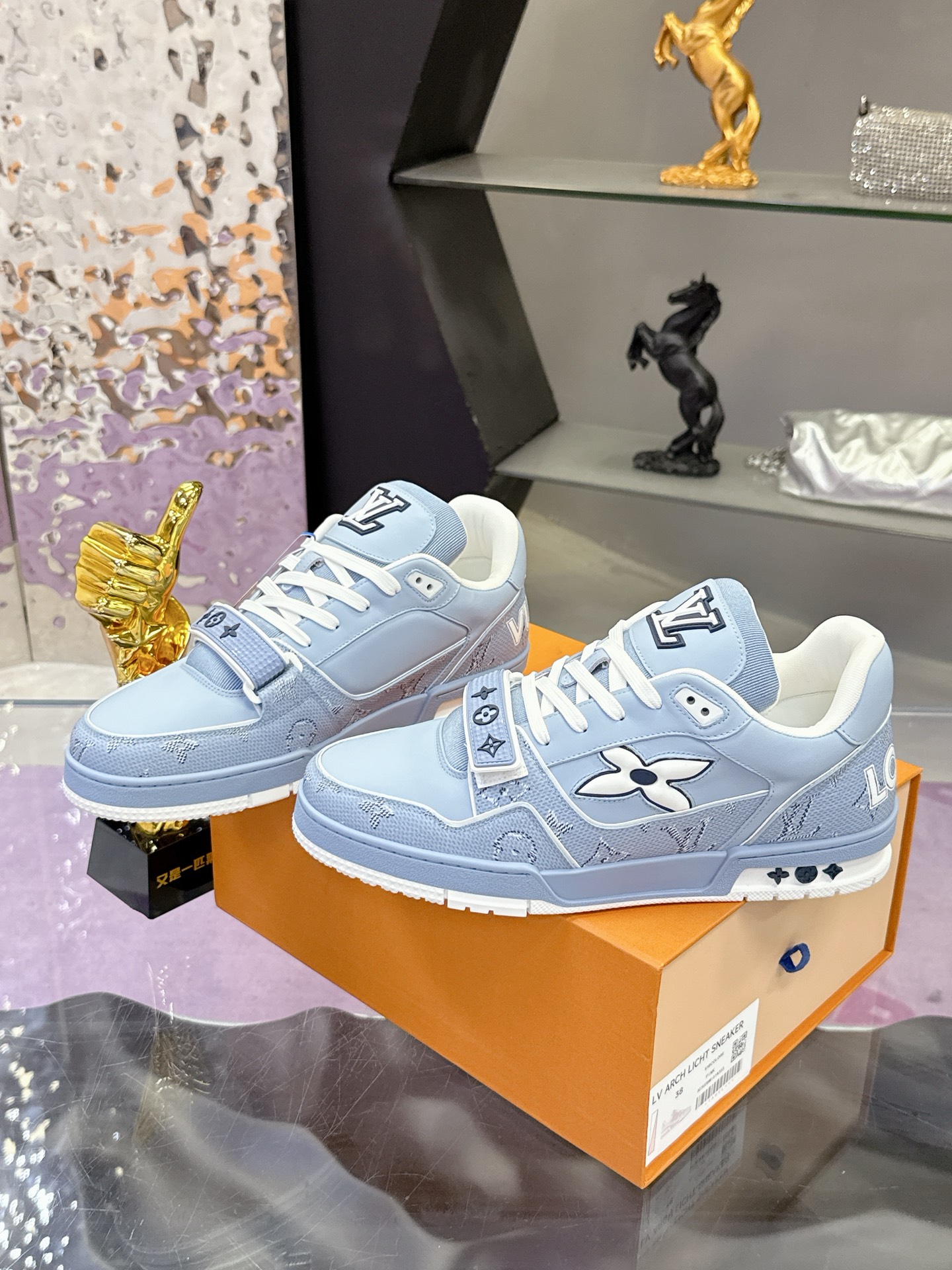 Louis Vuitton LV 路易威登L家 Trainer 25开春/新款 休闲 运动鞋 滑板鞋