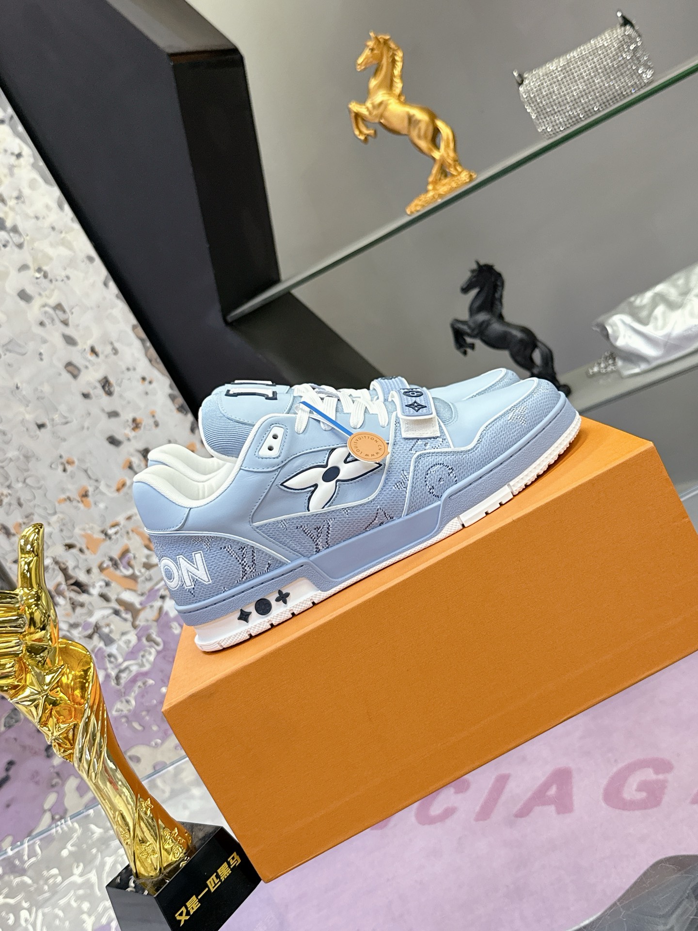 Louis Vuitton LV 路易威登L家 Trainer 25开春/新款 休闲 运动鞋 滑板鞋