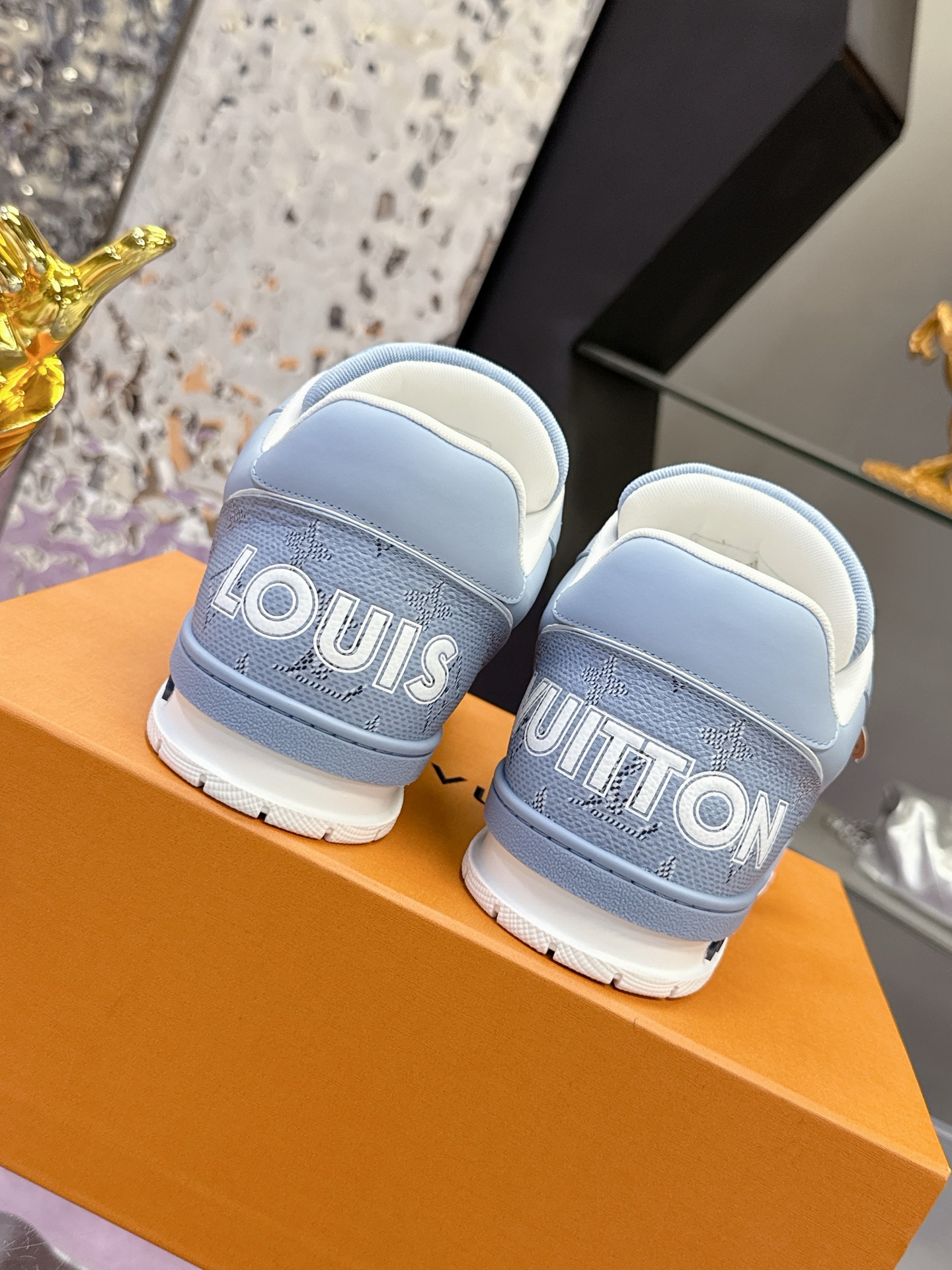 Louis Vuitton LV 路易威登L家 Trainer 25开春/新款 休闲 运动鞋 滑板鞋