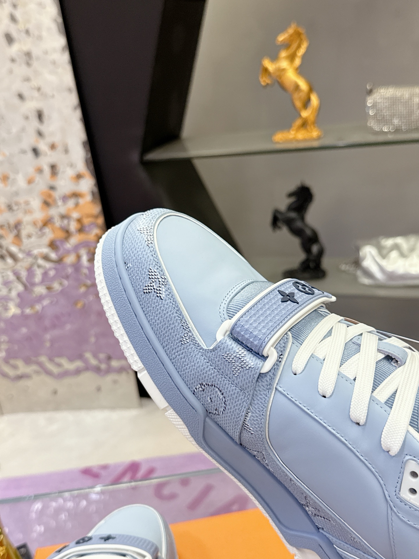 Louis Vuitton LV 路易威登L家 Trainer 25开春/新款 休闲 运动鞋 滑板鞋