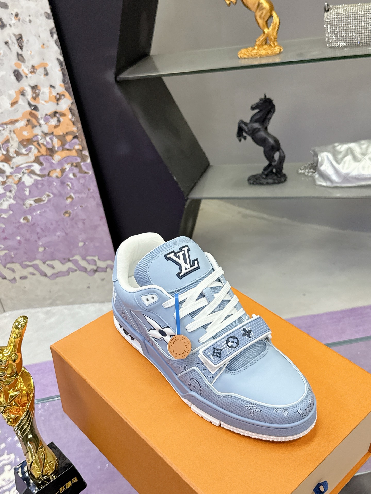 Louis Vuitton LV 路易威登L家 Trainer 25开春/新款 休闲 运动鞋 滑板鞋