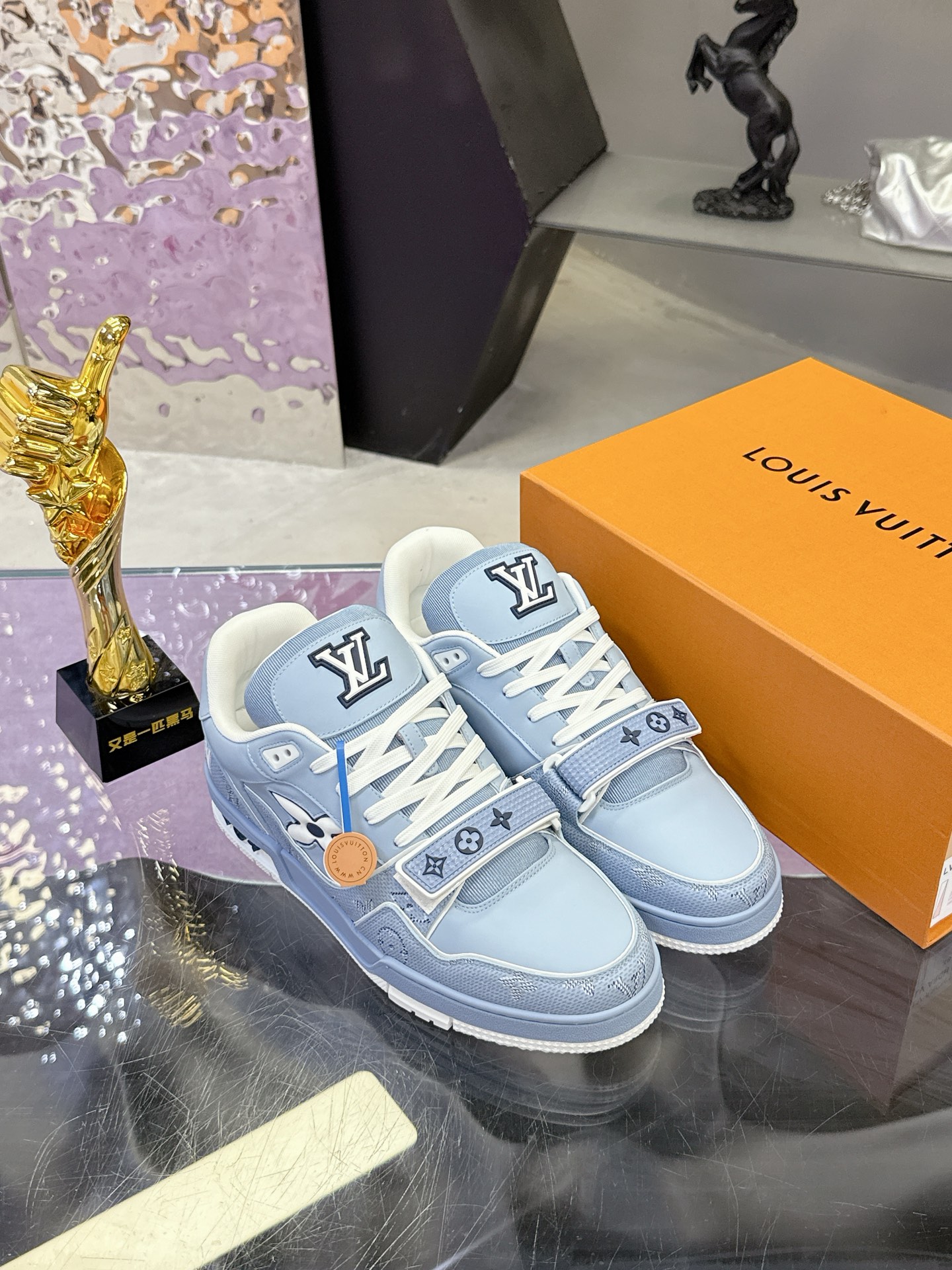 Louis Vuitton LV 路易威登L家 Trainer 25开春/新款 休闲 运动鞋 滑板鞋