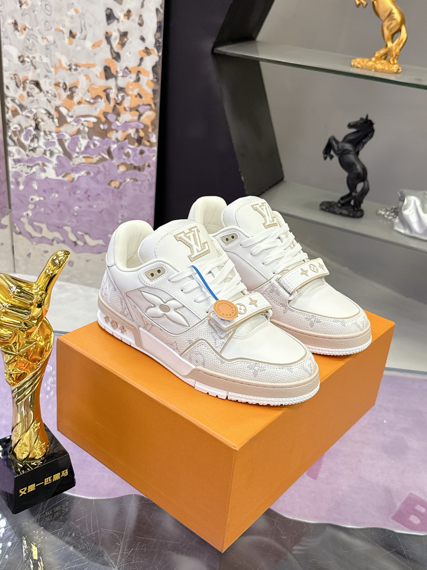 Louis Vuitton LV 路易威登L家 Trainer 25开春/新款 休闲 运动鞋 滑板鞋