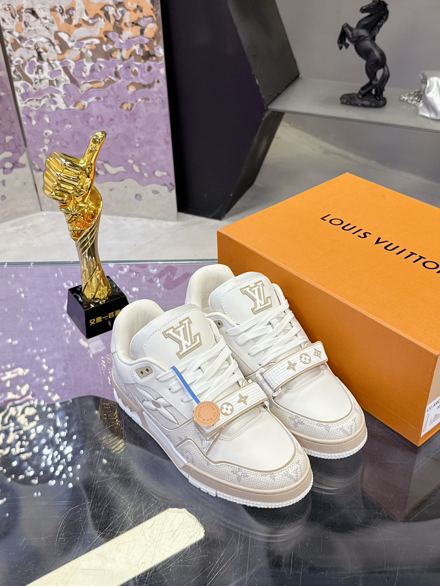 Louis Vuitton LV 路易威登L家 Trainer 25开春/新款 休闲 运动鞋 滑板鞋