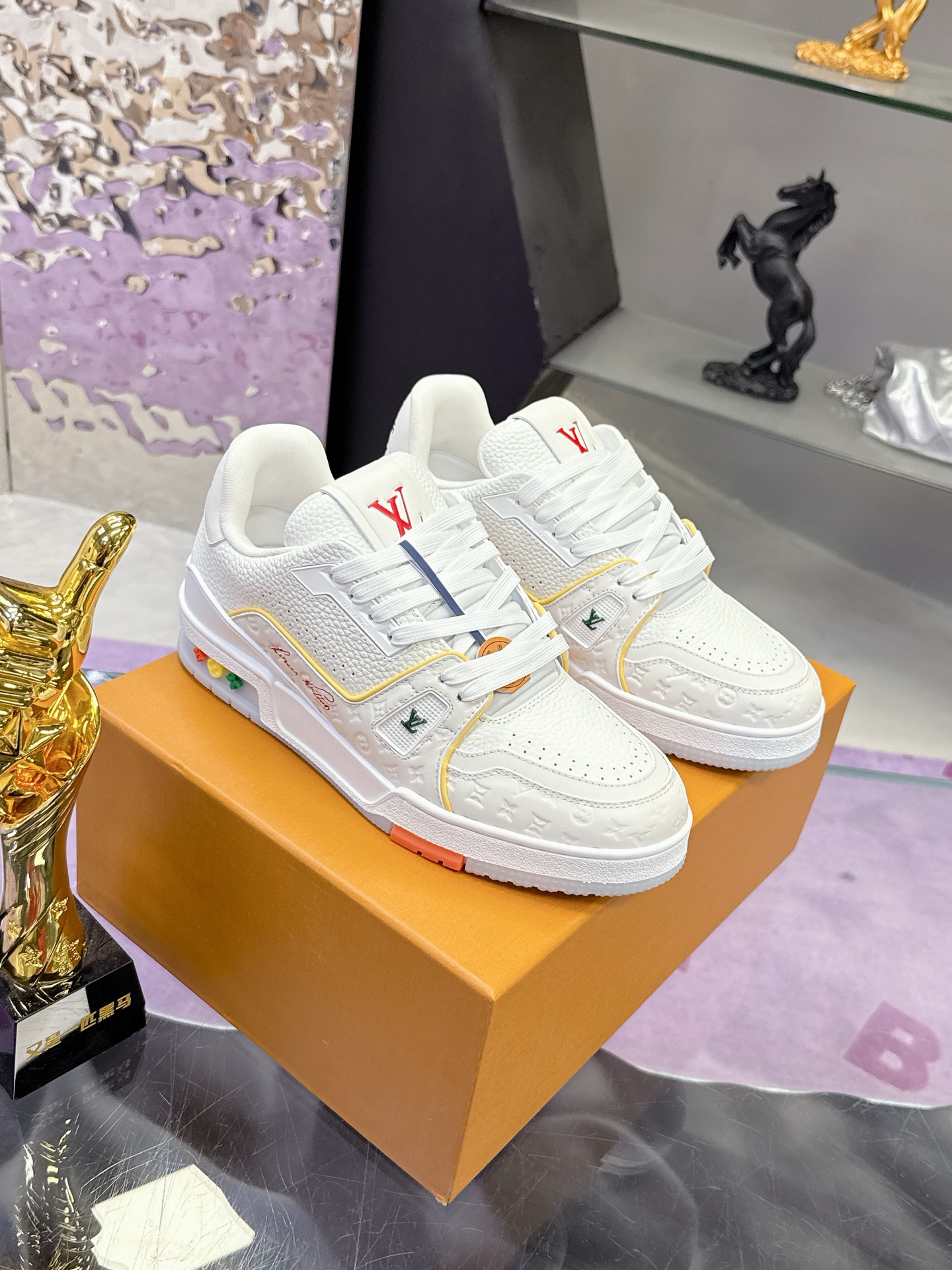 Louis Vuitton LV TARINE路易威登x Tyler 联名款 驴牌 L家 压花 休闲 运动鞋 滑板鞋