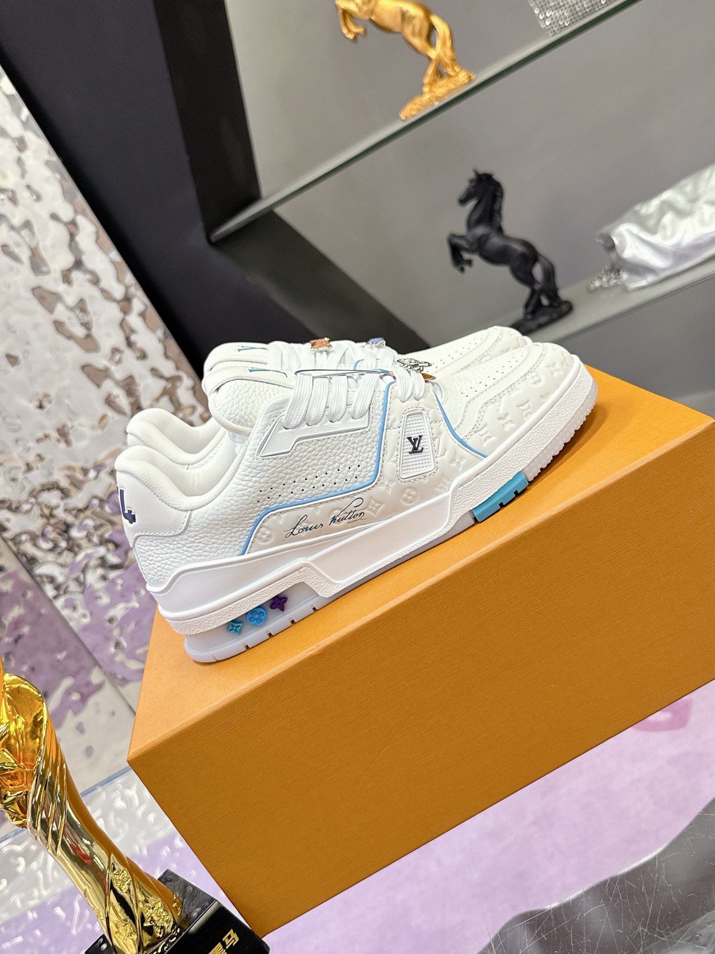 Louis Vuitton LV TARINE路易威登x Tyler 联名款 驴牌 L家 压花 休闲 运动鞋 滑板鞋