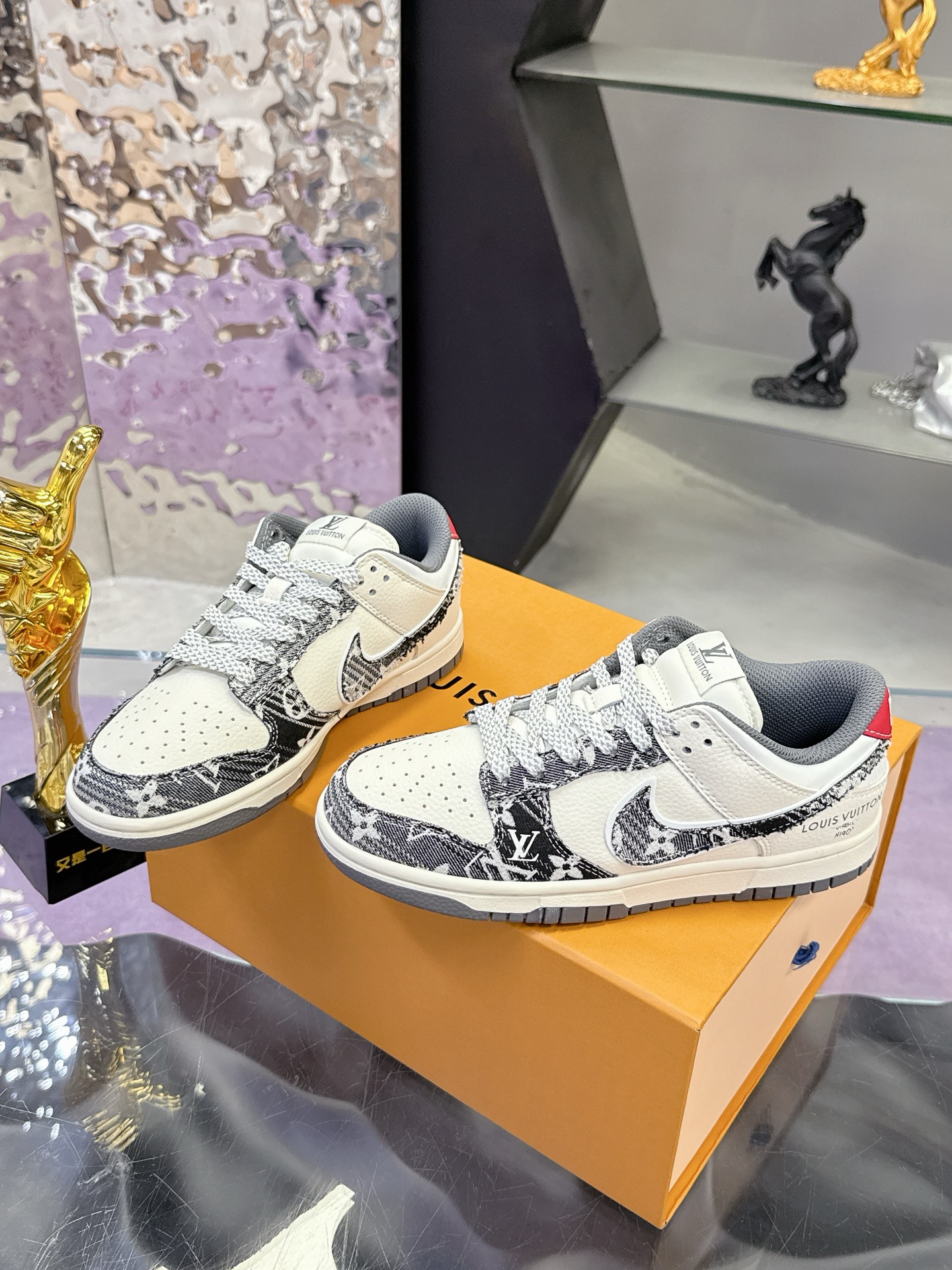 Louis Vuitton Nk 耐克 X Low LV联名-周年高端定制 低帮休闲板鞋