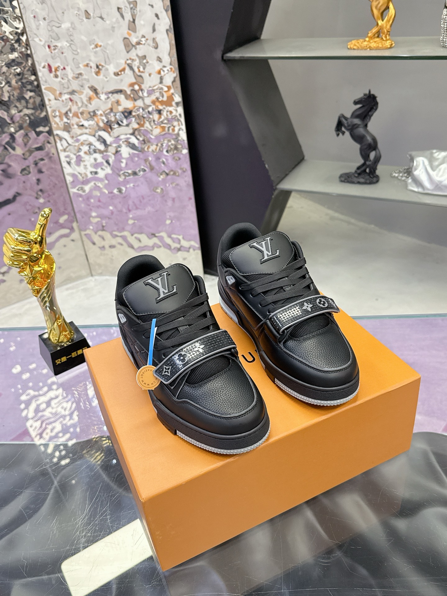 Louis Vuitton LV 路易威登L家 Trainer 25开春/新款 休闲 运动鞋 滑板鞋