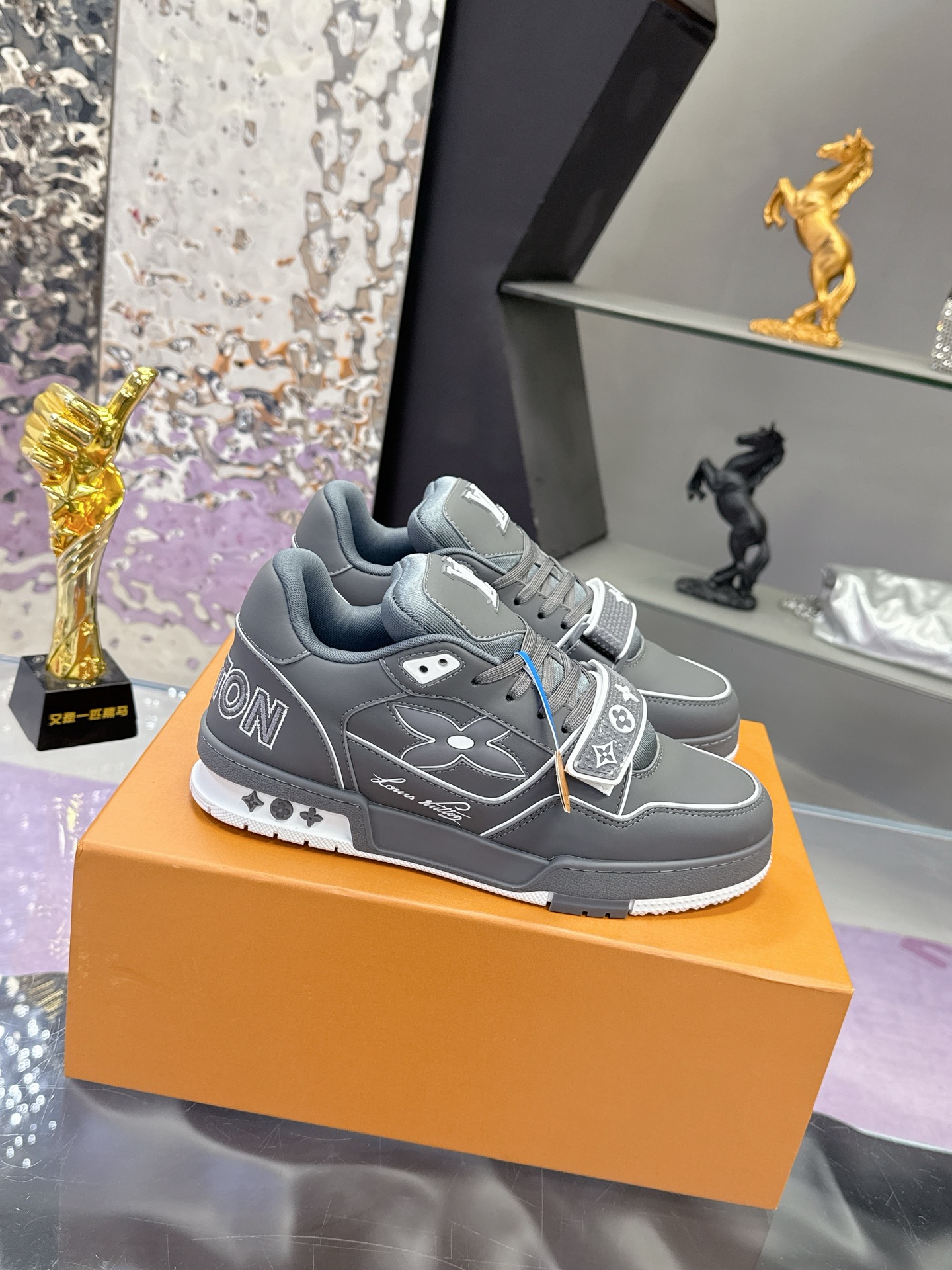Louis Vuitton LV 路易威登L家 Trainer 25开春/新款 休闲 运动鞋 滑板鞋