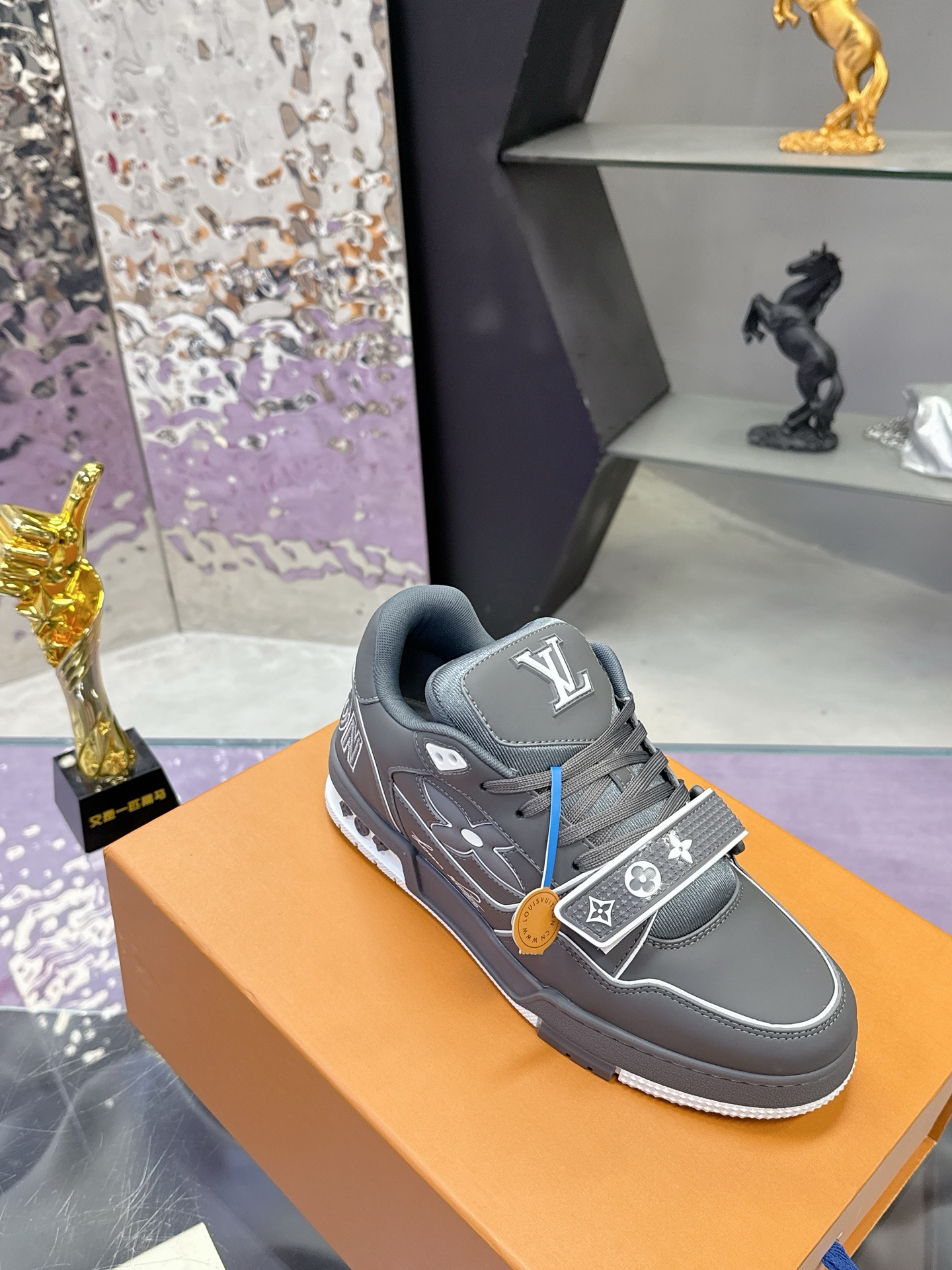 Louis Vuitton LV 路易威登L家 Trainer 25开春/新款 休闲 运动鞋 滑板鞋