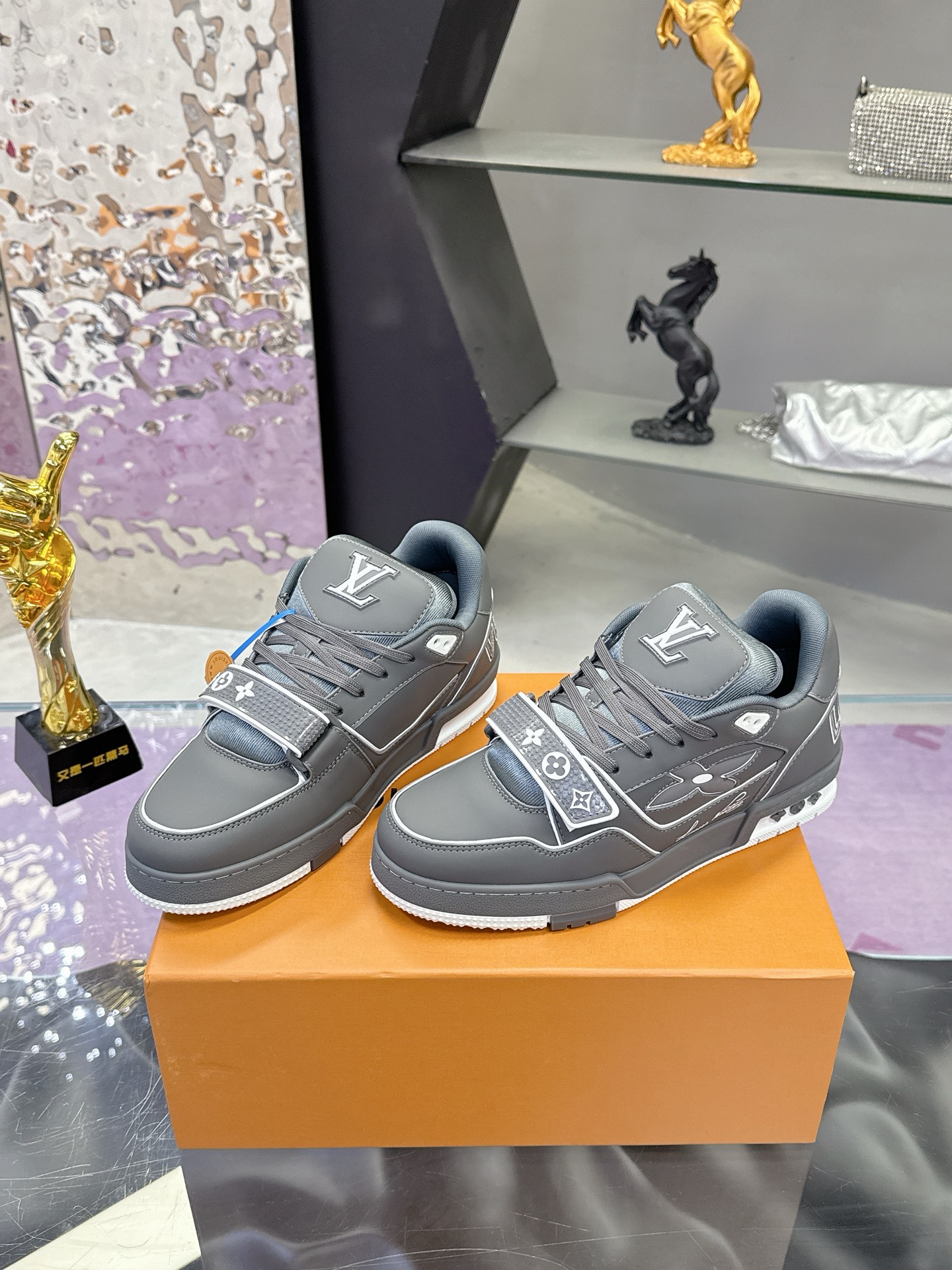 Louis Vuitton LV 路易威登L家 Trainer 25开春/新款 休闲 运动鞋 滑板鞋