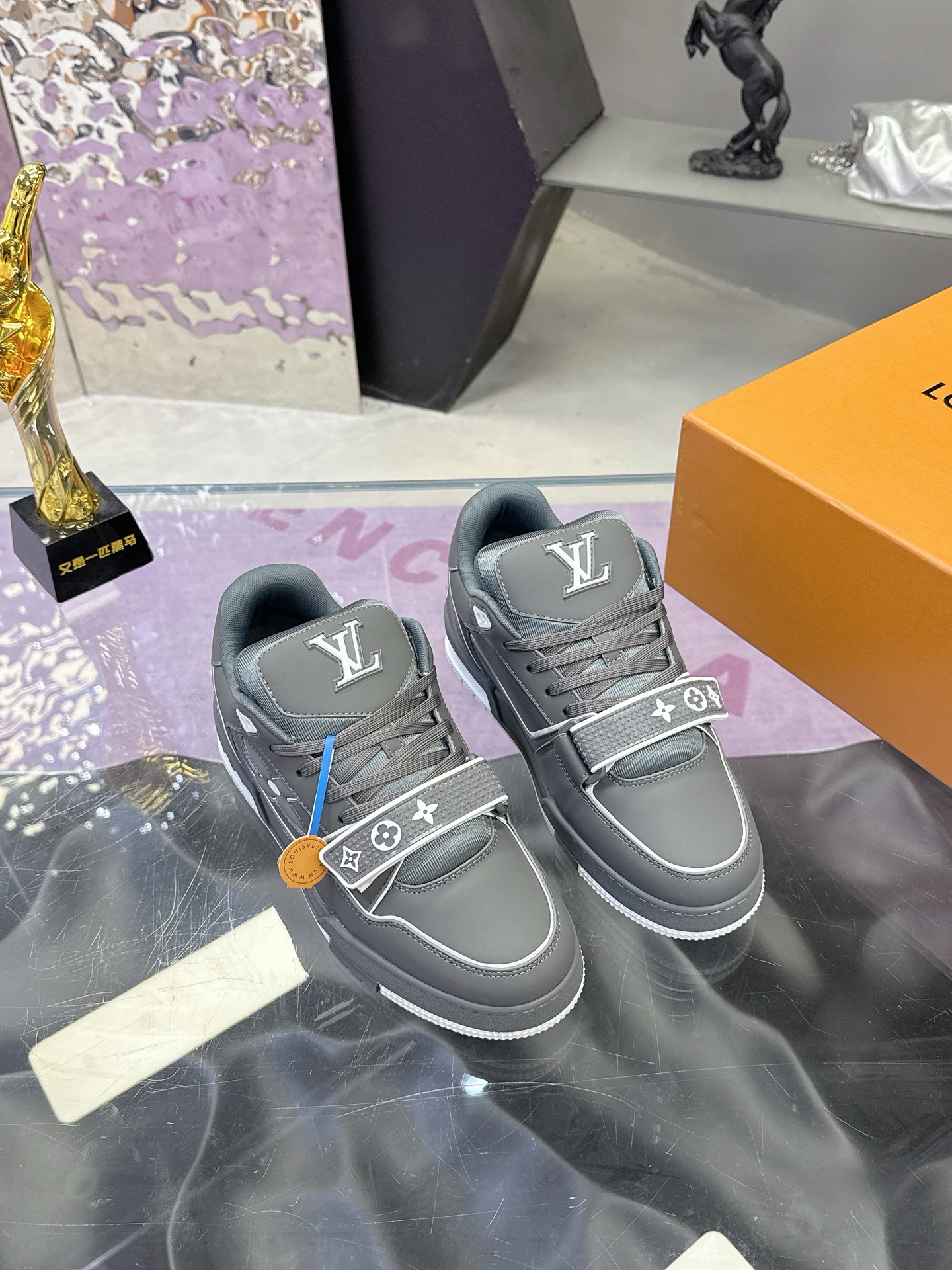 Louis Vuitton LV 路易威登L家 Trainer 25开春/新款 休闲 运动鞋 滑板鞋