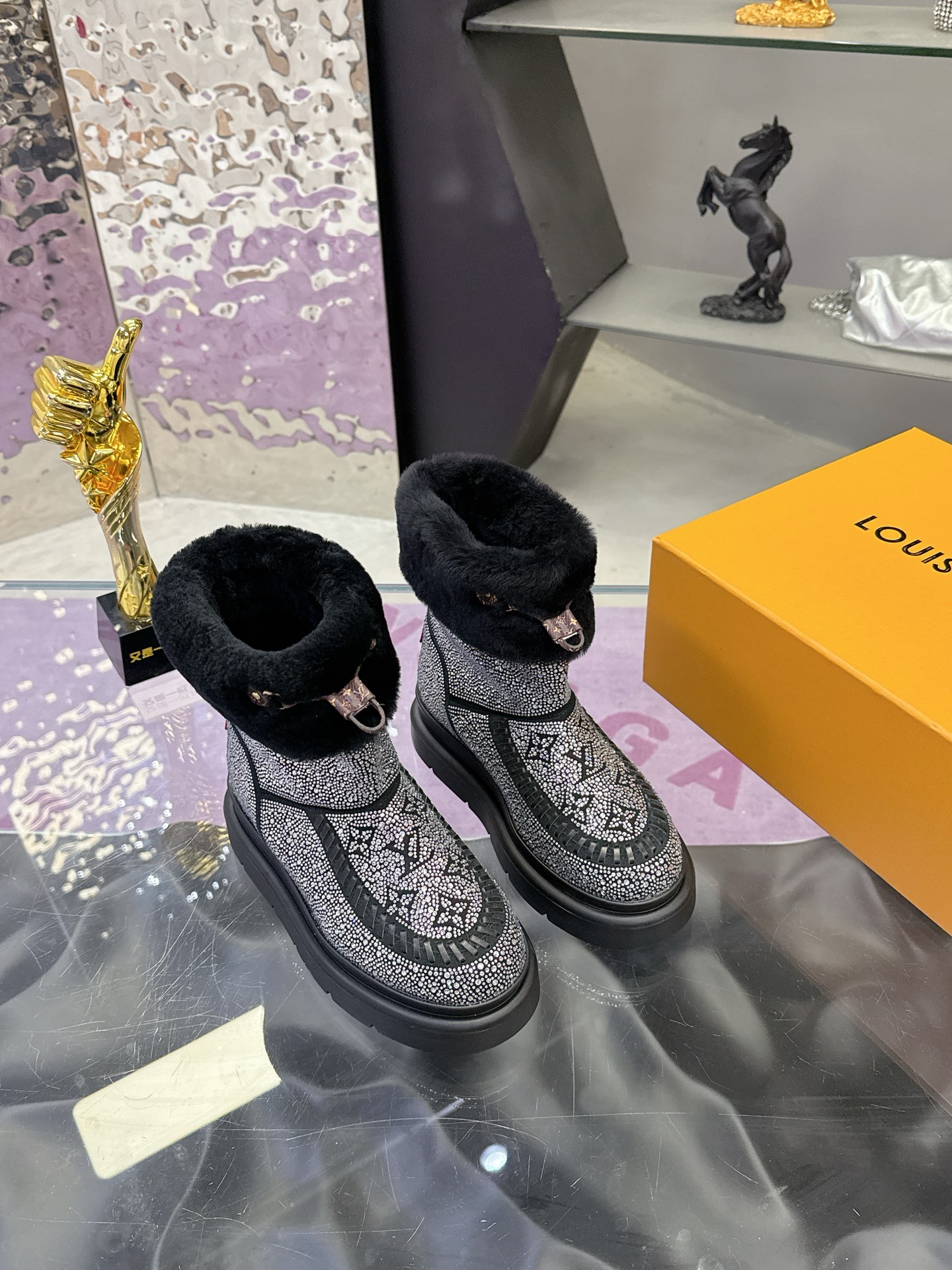 factoryLouis Vuitton 25 new ski series snow boots - Shoe 4