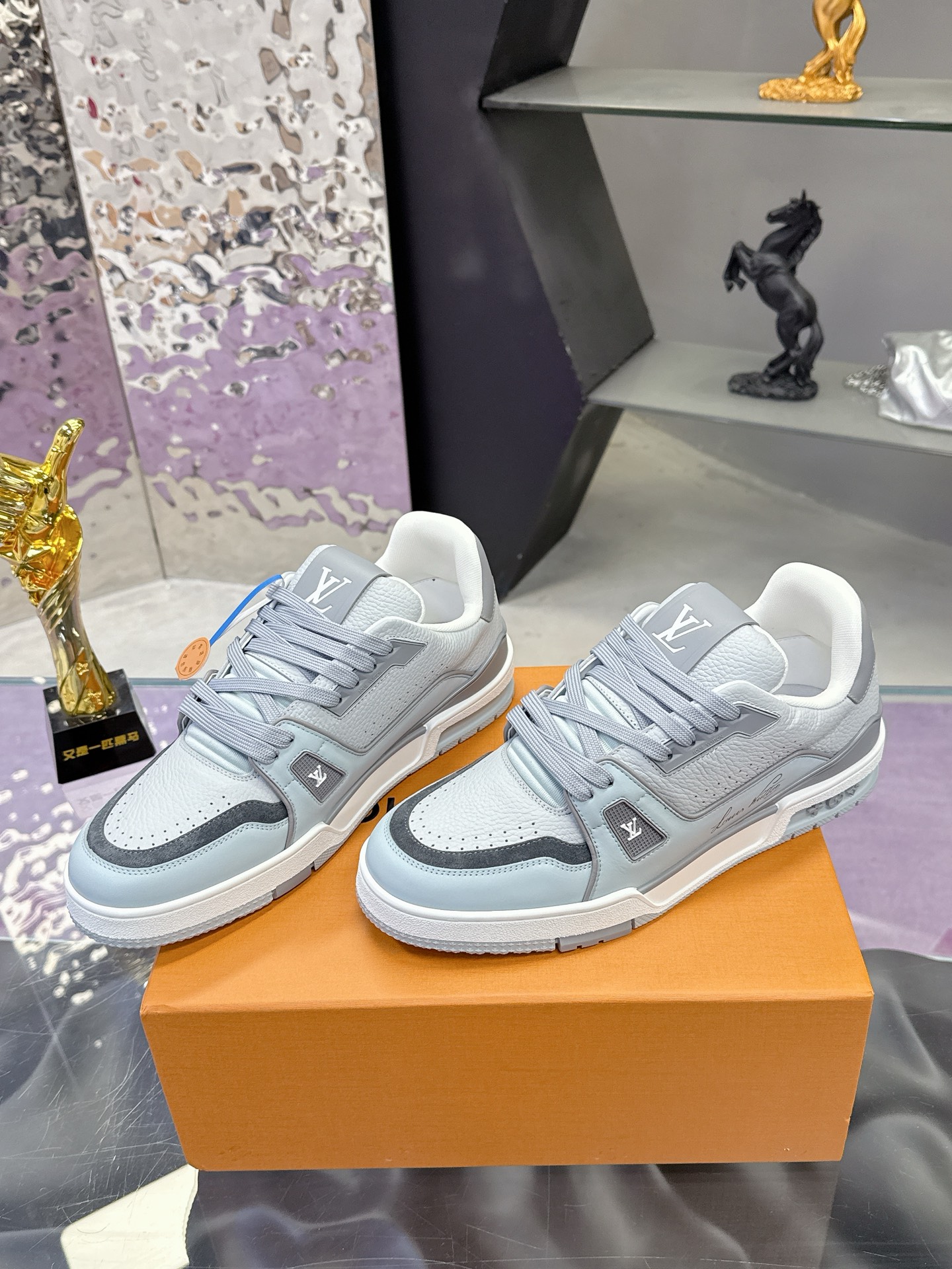 Louis Vuitton LV 路易威登L家 驴牌 Trainer系列 休闲 运动鞋 滑板鞋