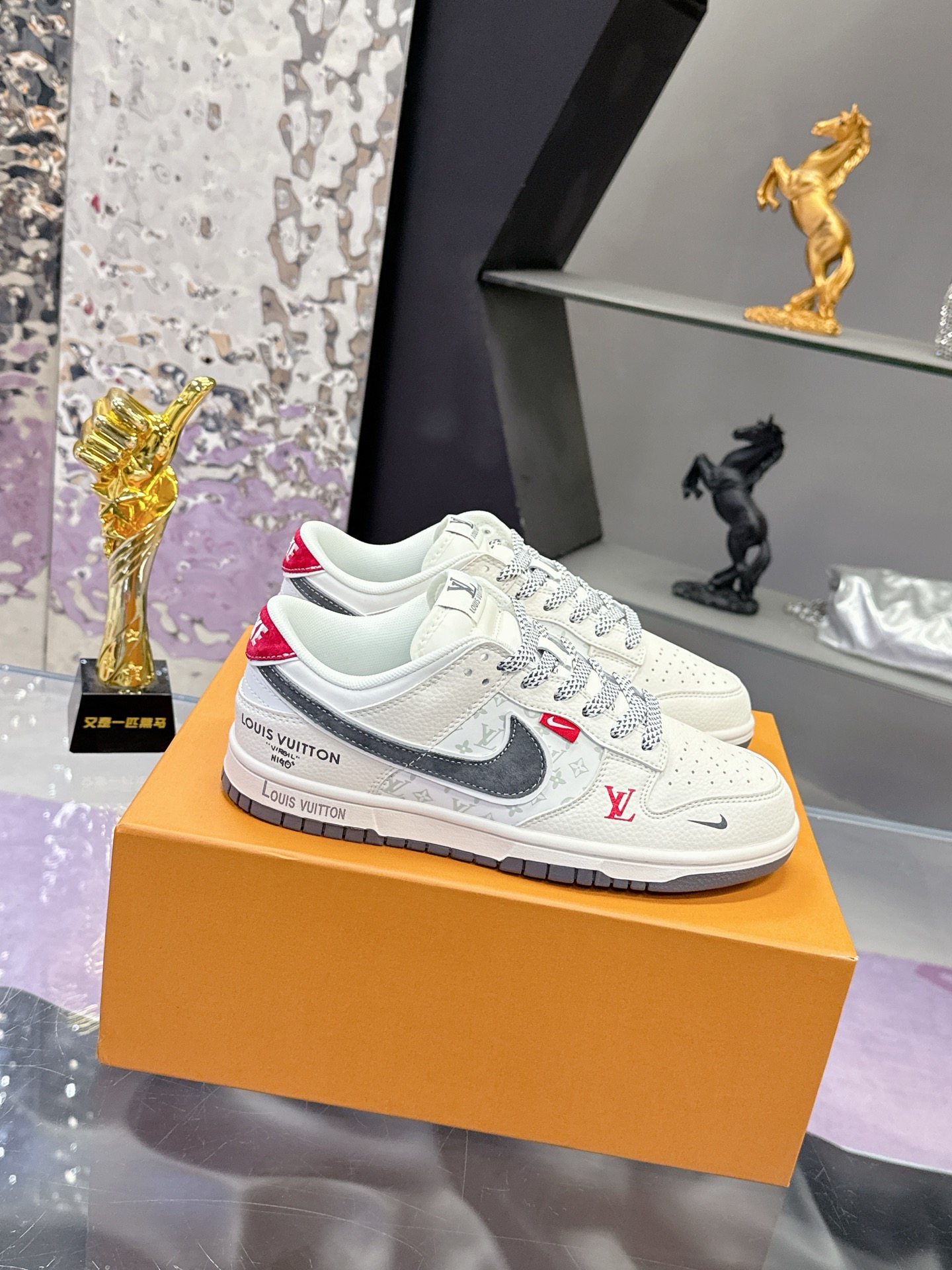 Louis Vuitton Nk 耐克 X Low LV联名-周年高端定制 低帮休闲板鞋
