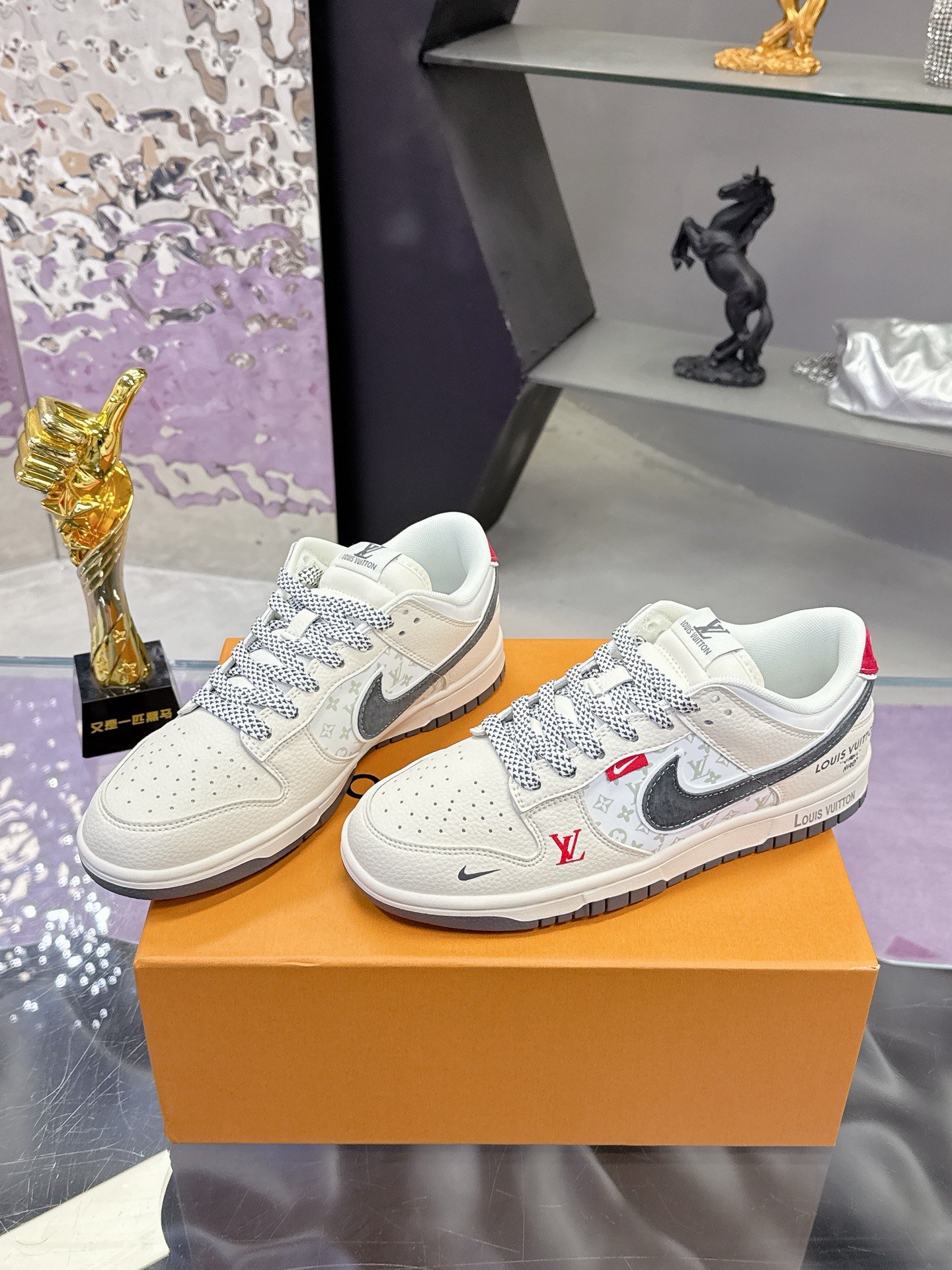 Louis Vuitton Nk 耐克 X Low LV联名-周年高端定制 低帮休闲板鞋