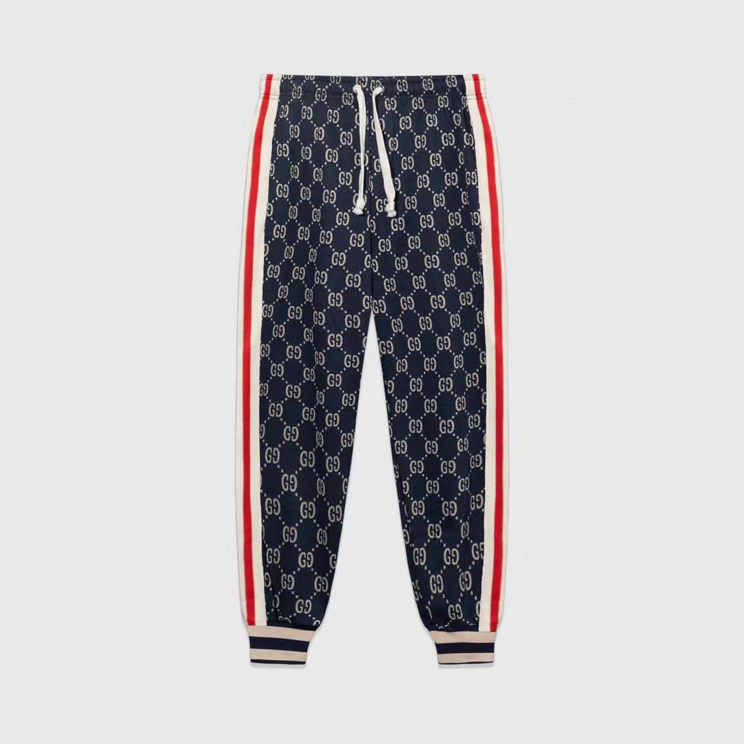 Modelo 8622 Guc, pantalones largos clásicos de jacquard con logo completo, serie clásica, muy popular, tela personaliza…