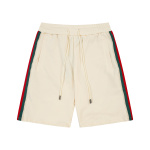 P155GU 2023 Summer new custom cotton fabric classic red and green webbing stitching high-density embroidery dual g letter logo men's and leisure short pants color: black /apricot size: xs-ll 1 P155GU 2023 Summer new custom cotton fabric classic red and green webbing stitching high-density embroidery dual g letter logo men’s and leisure short pants color: black /apricot size: xs-ll