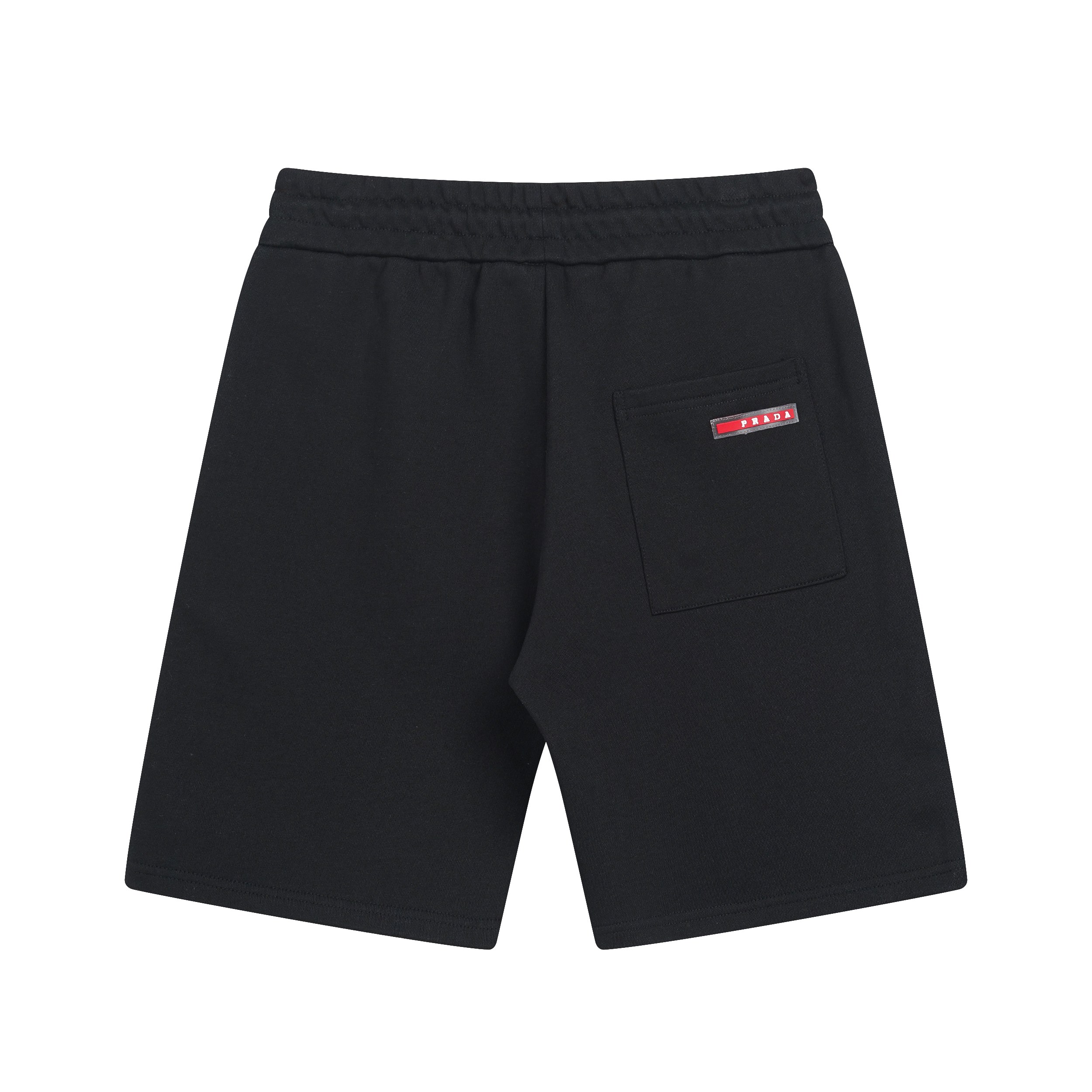 Prada/普拉达 25FW红色织带纯棉短裤 黑-Chinese UA Cheap High Quatity Brand Clothes Bags handbags Sneakers wholesale wholesaler seller from China Factory suppliers Fashion Clothing Shoes best Quality Beautiful Price Prada/普拉达 25FW红色织带纯棉短裤 黑