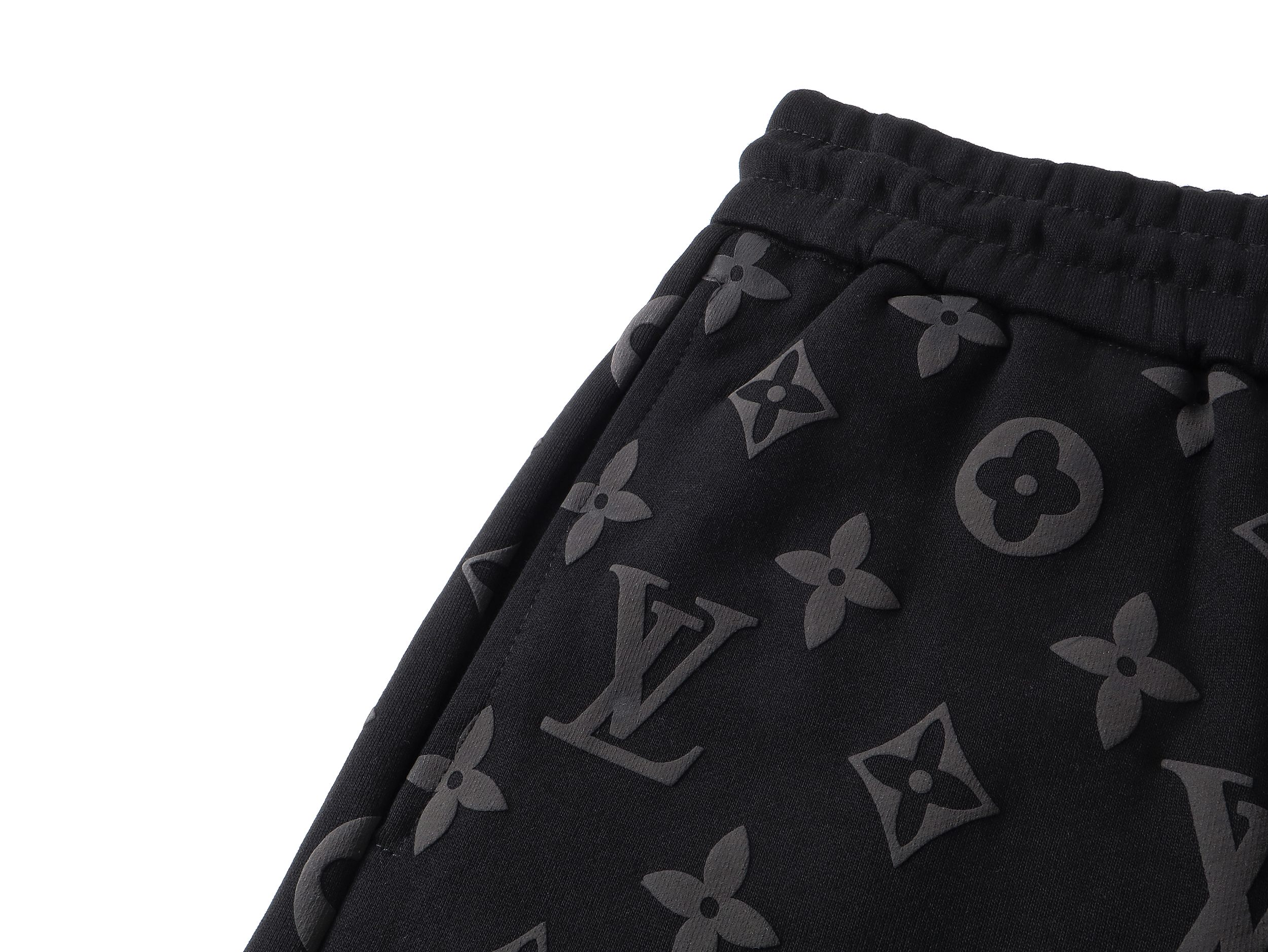 Louis Vuitton 路易威登 25ss 满印老花短裤 黑