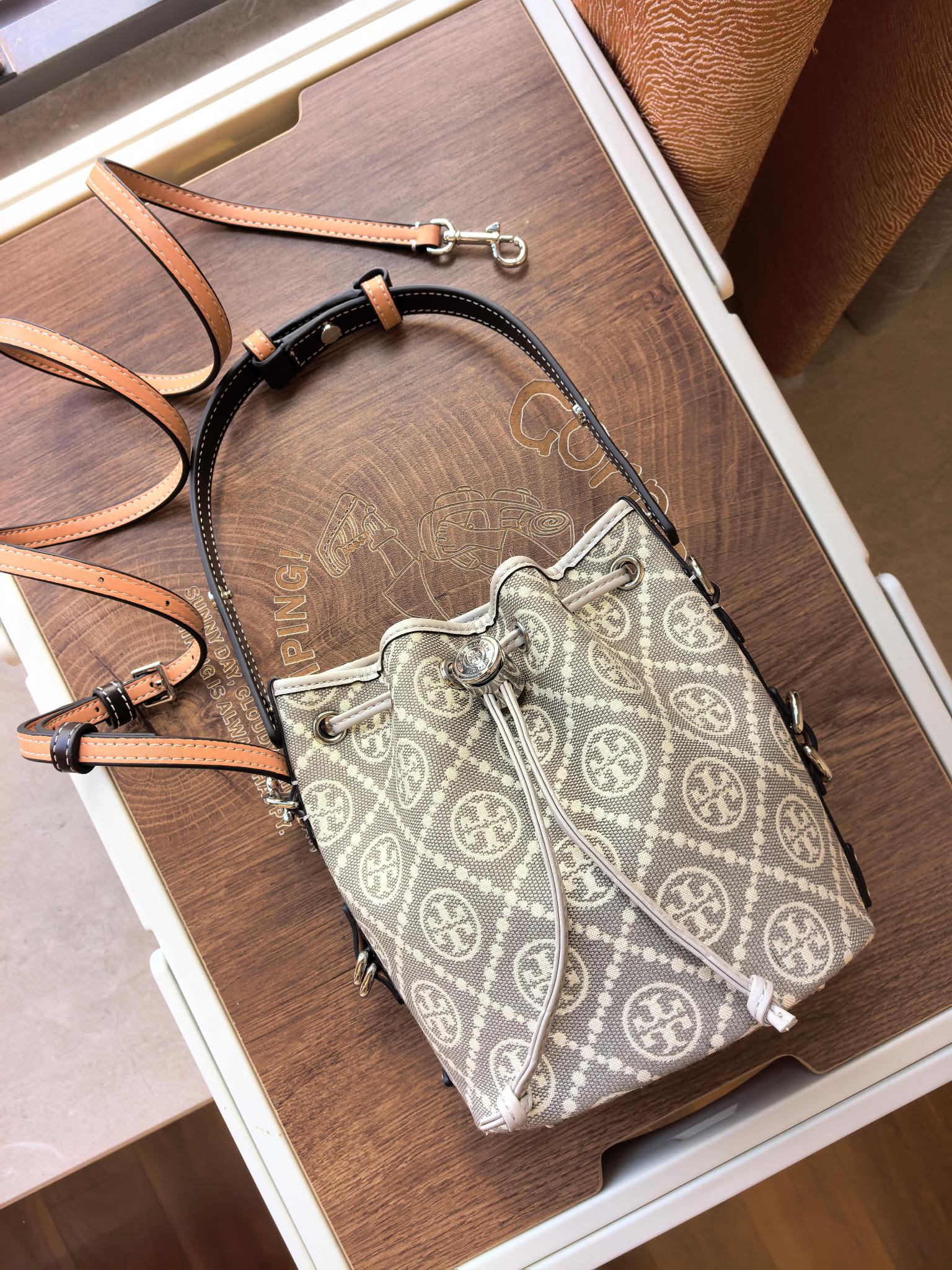 Tory Burch 1616A新款老花【灰色】TORY