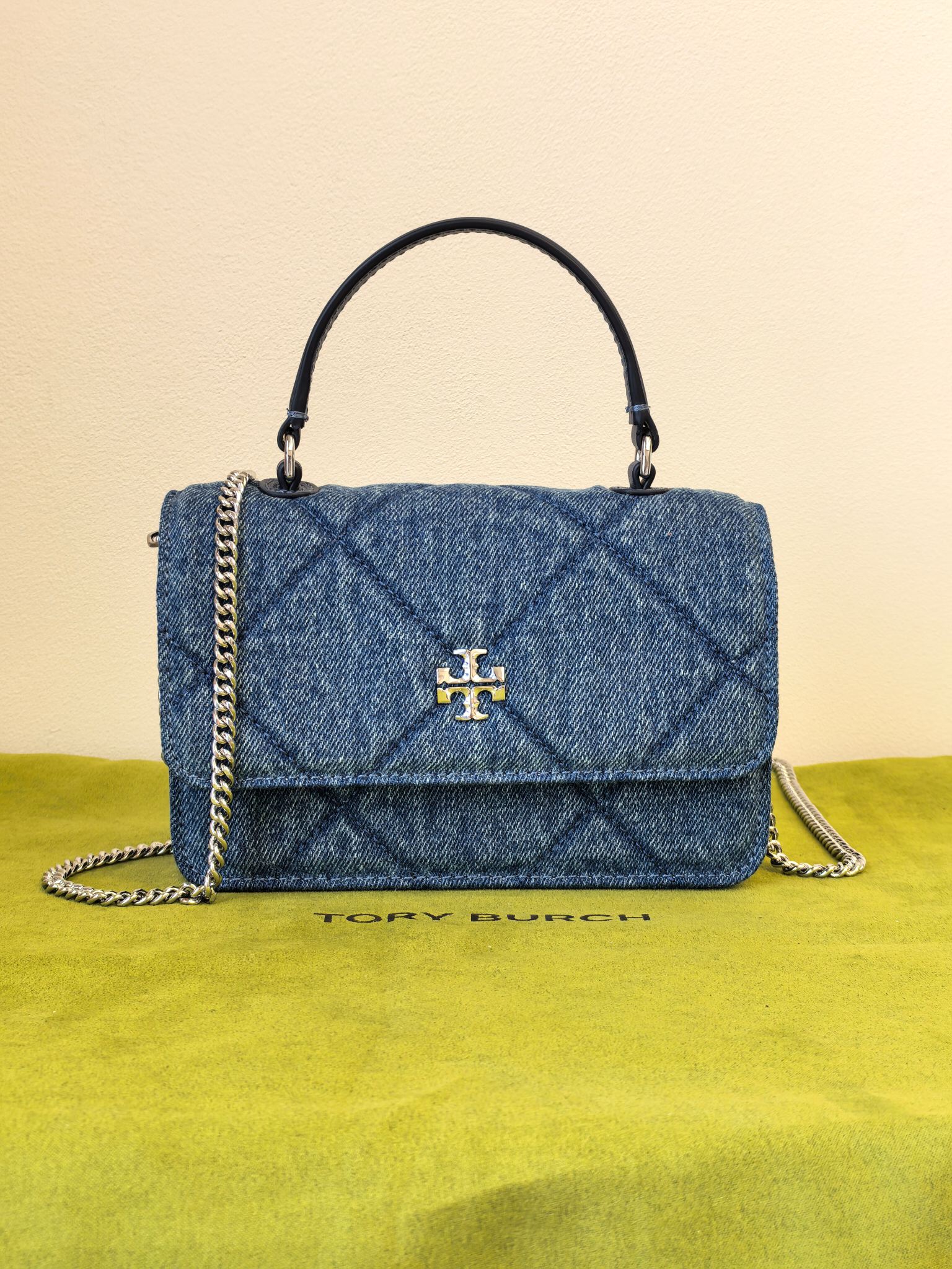 Tory Burch 编号516TB 早春第一只小香风牛仔包 可甜盐 TORY BURCH 这季的牛仔 Fleming 也太懂春天了吧