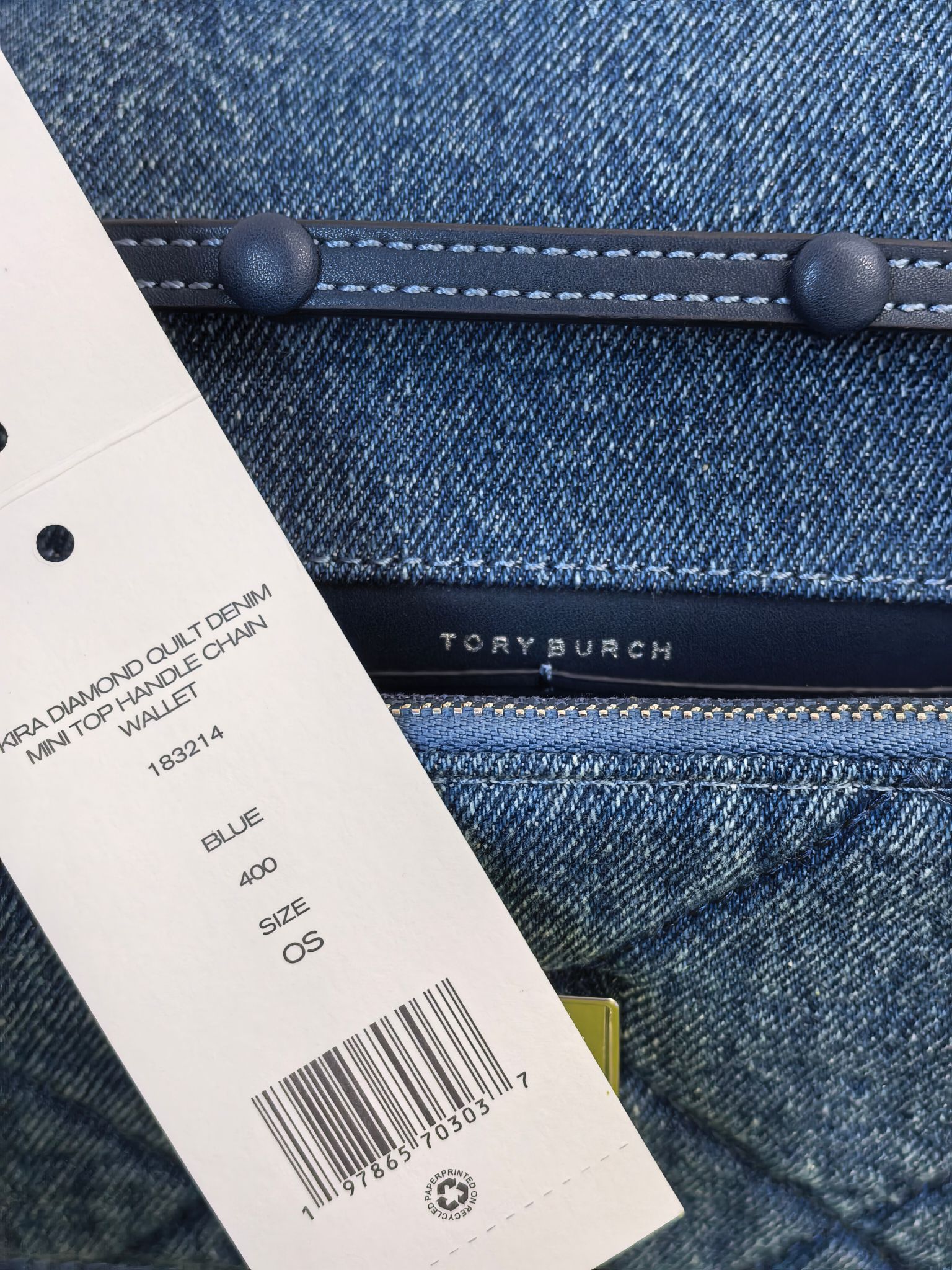 Tory Burch 编号516TB 早春第一只小香风牛仔包 可甜盐 TORY BURCH 这季的牛仔 Fleming 也太懂春天了吧