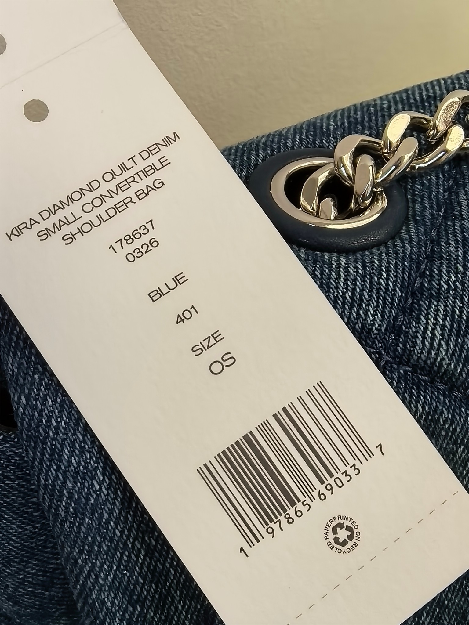 Tory Burch 编号512牛仔蓝 Kira好爱
