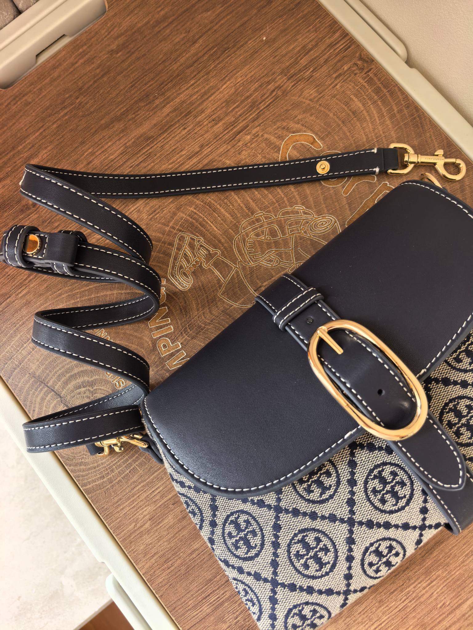 Tory Burch TB老花马鞍包