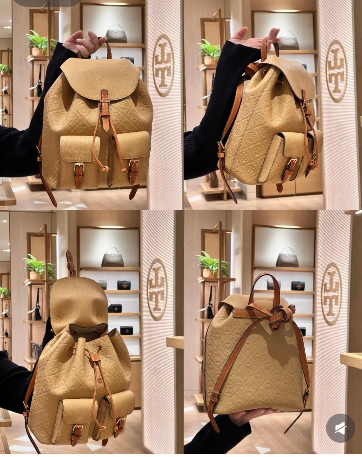 Tory Burch 编号705 这两只双肩包我真的选不出来 一个温柔优雅，一个
